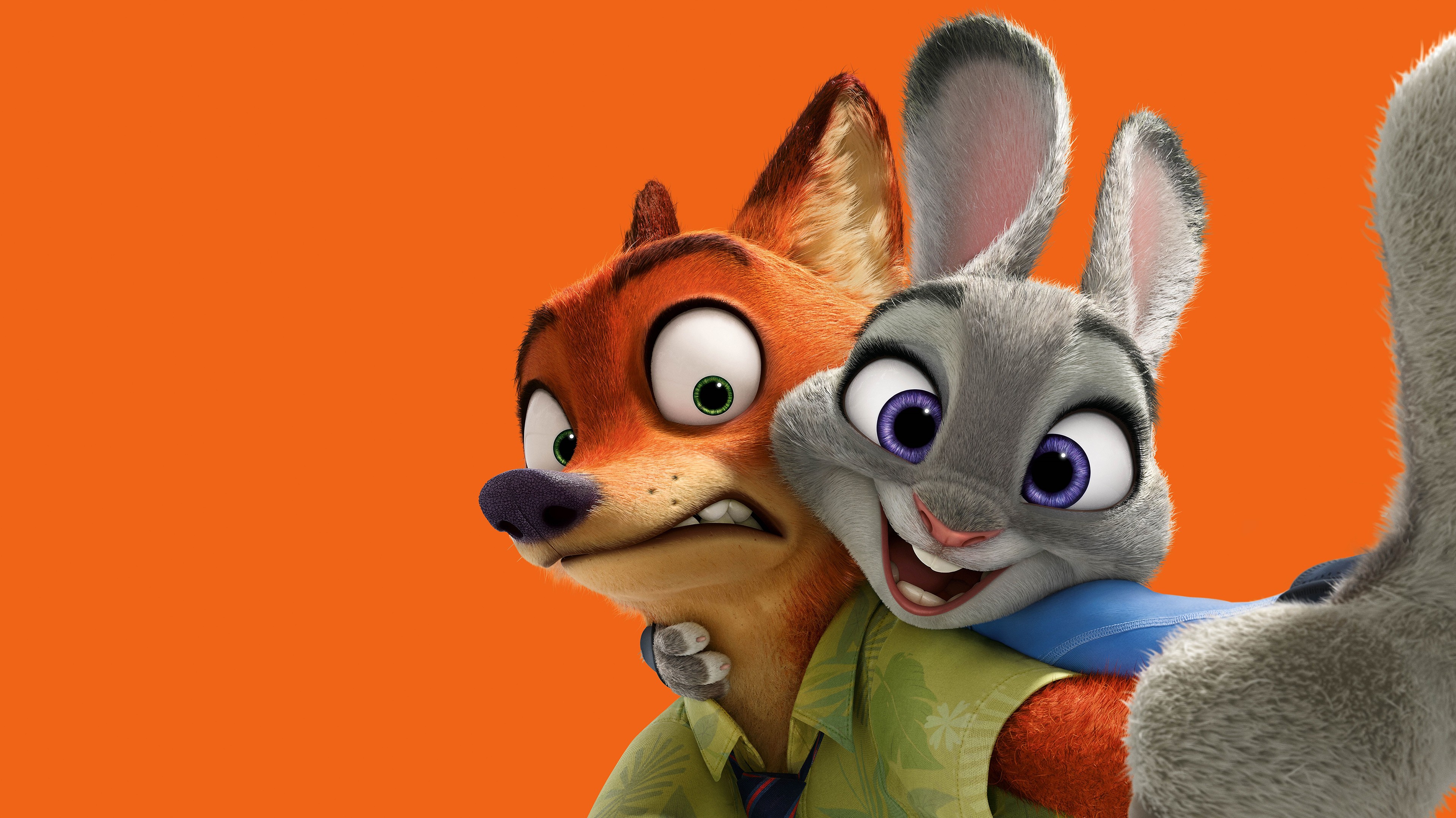 Zootopia, fox, rabbit, cartoon, HD Wallpaper