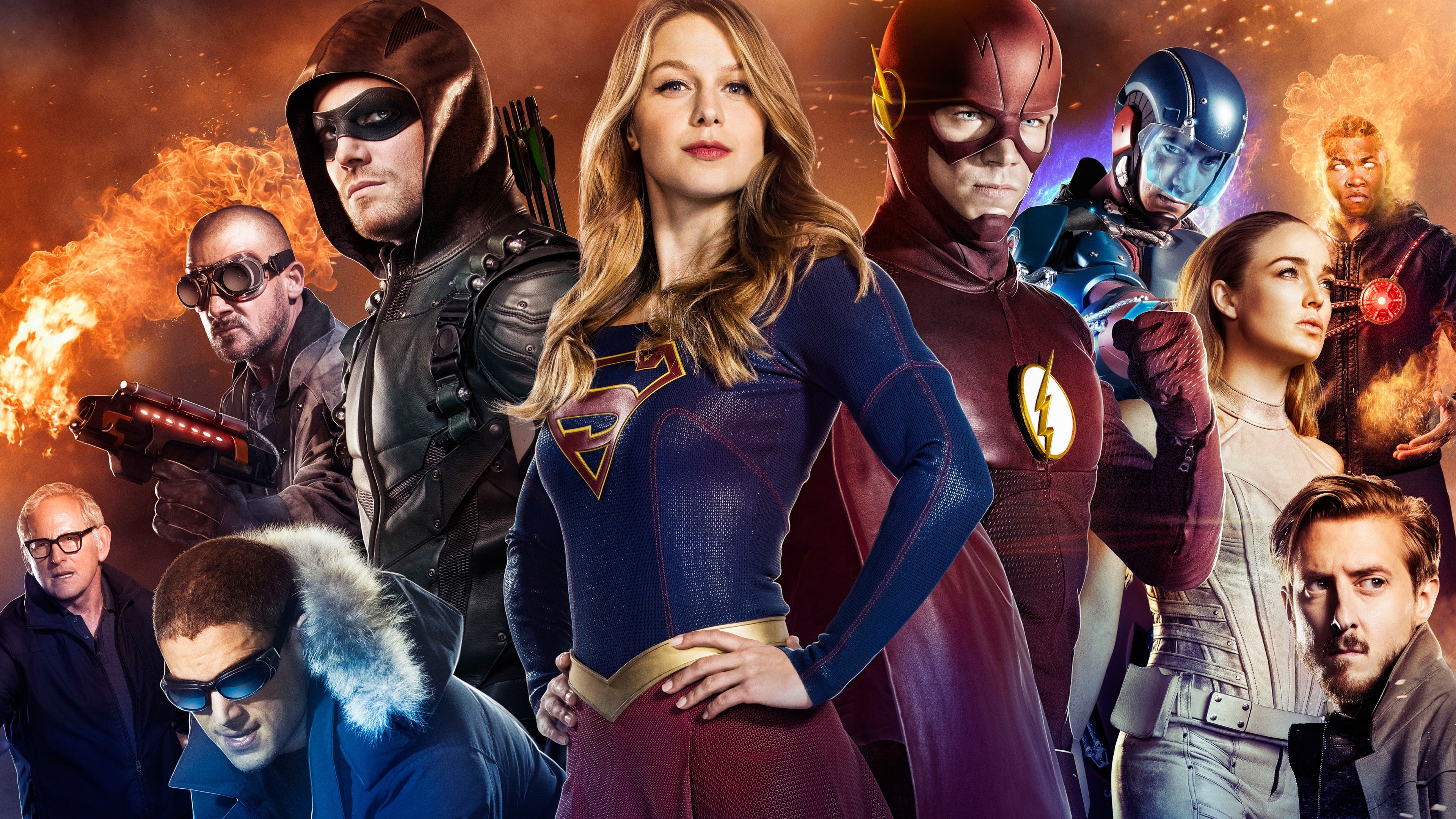 Arrow, Supergirl, Flash, Legends of tomorrow, TV Series, HD Wallpaper