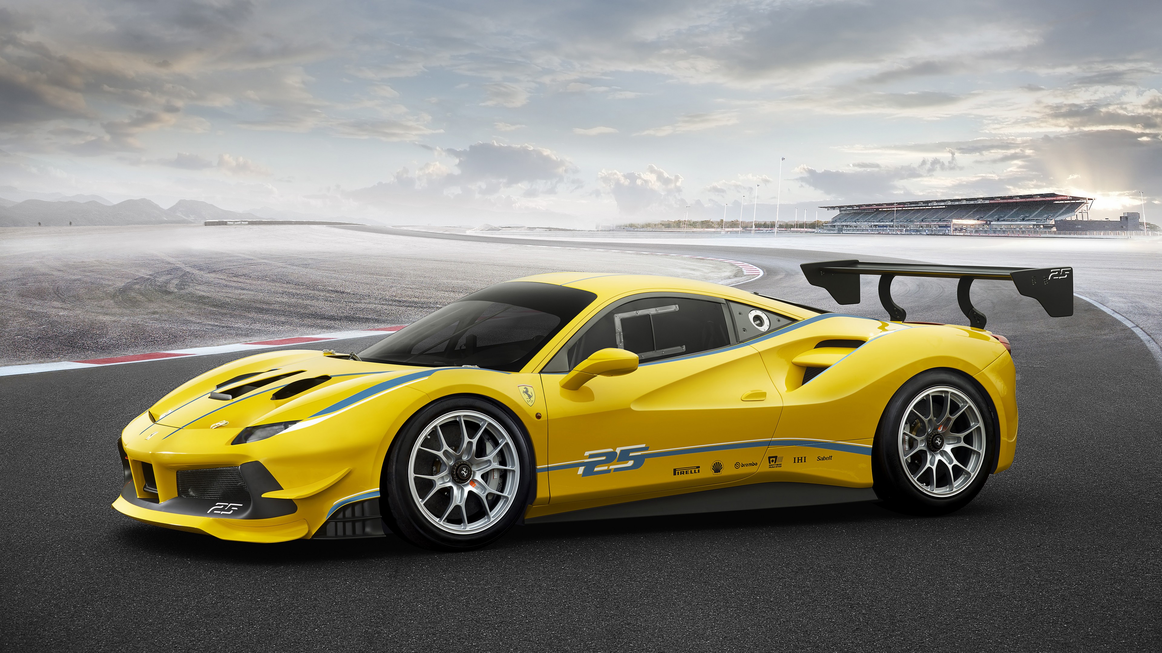 Ferrari 488 challenge, supercar, LA Auto Show 2016, HD Wallpaper
