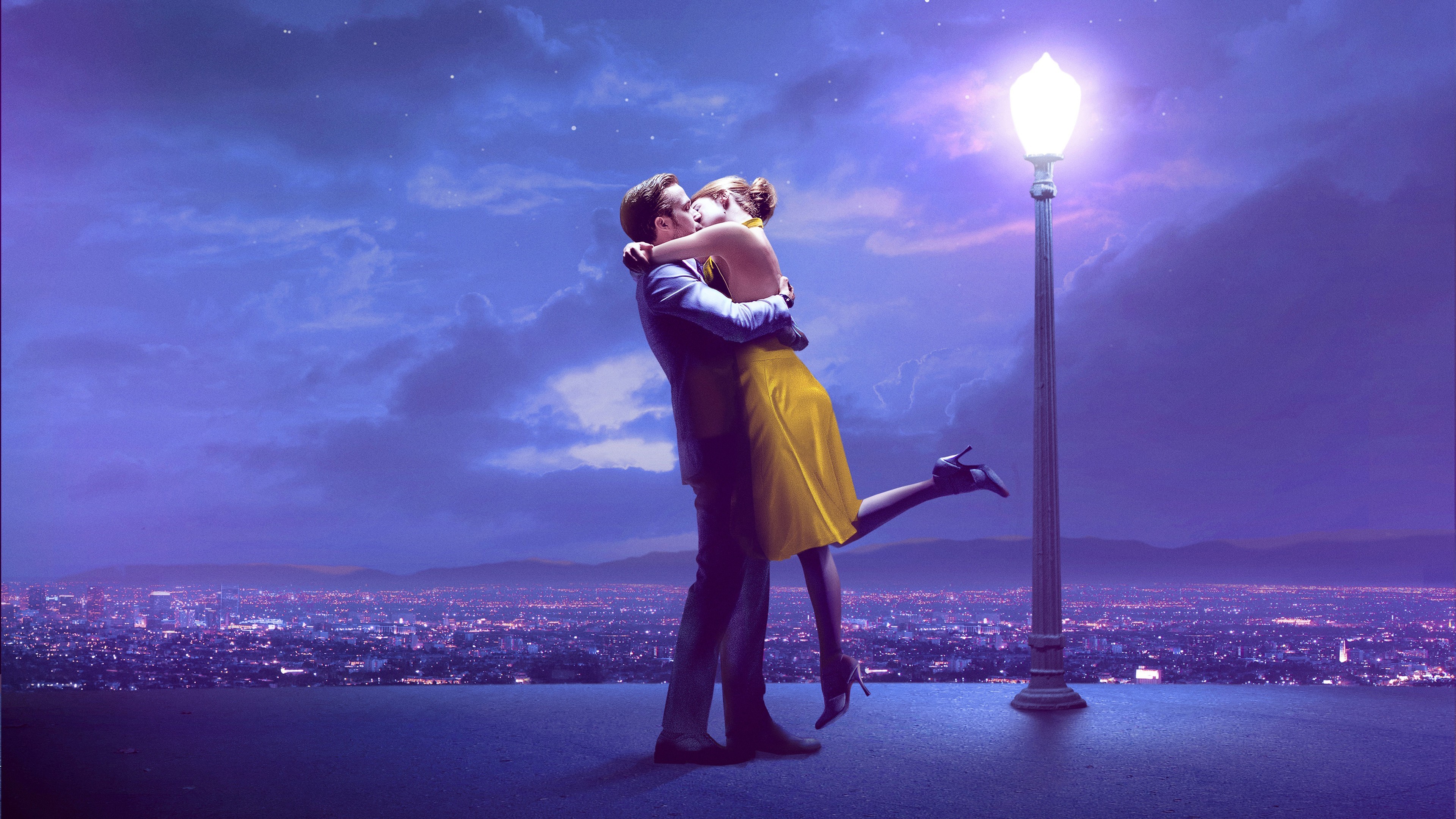 La La Land, Ryan Gosling, Emma Stone, HD Wallpaper
