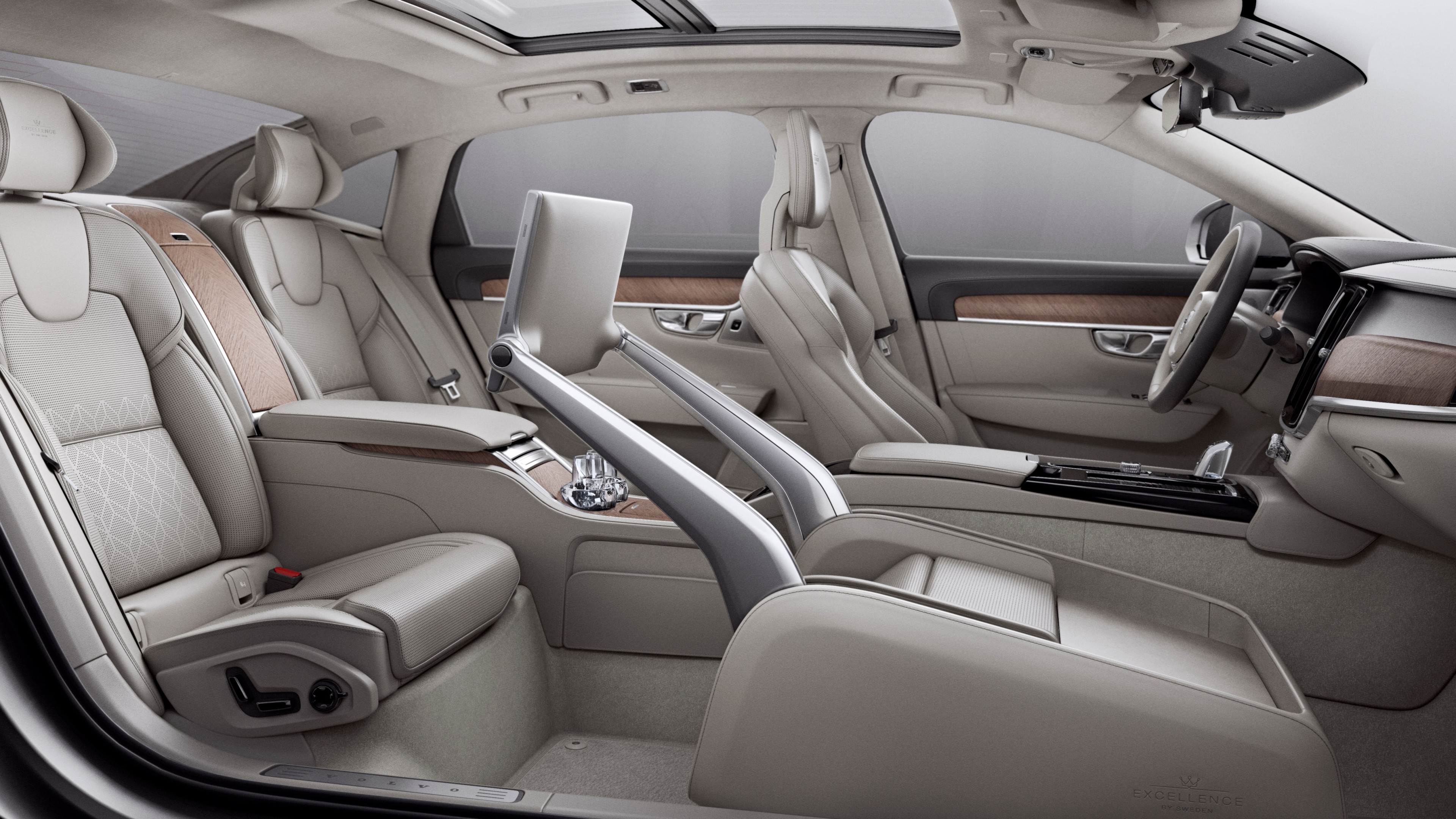 Volvo S90, interior, luxury cars, HD Wallpaper