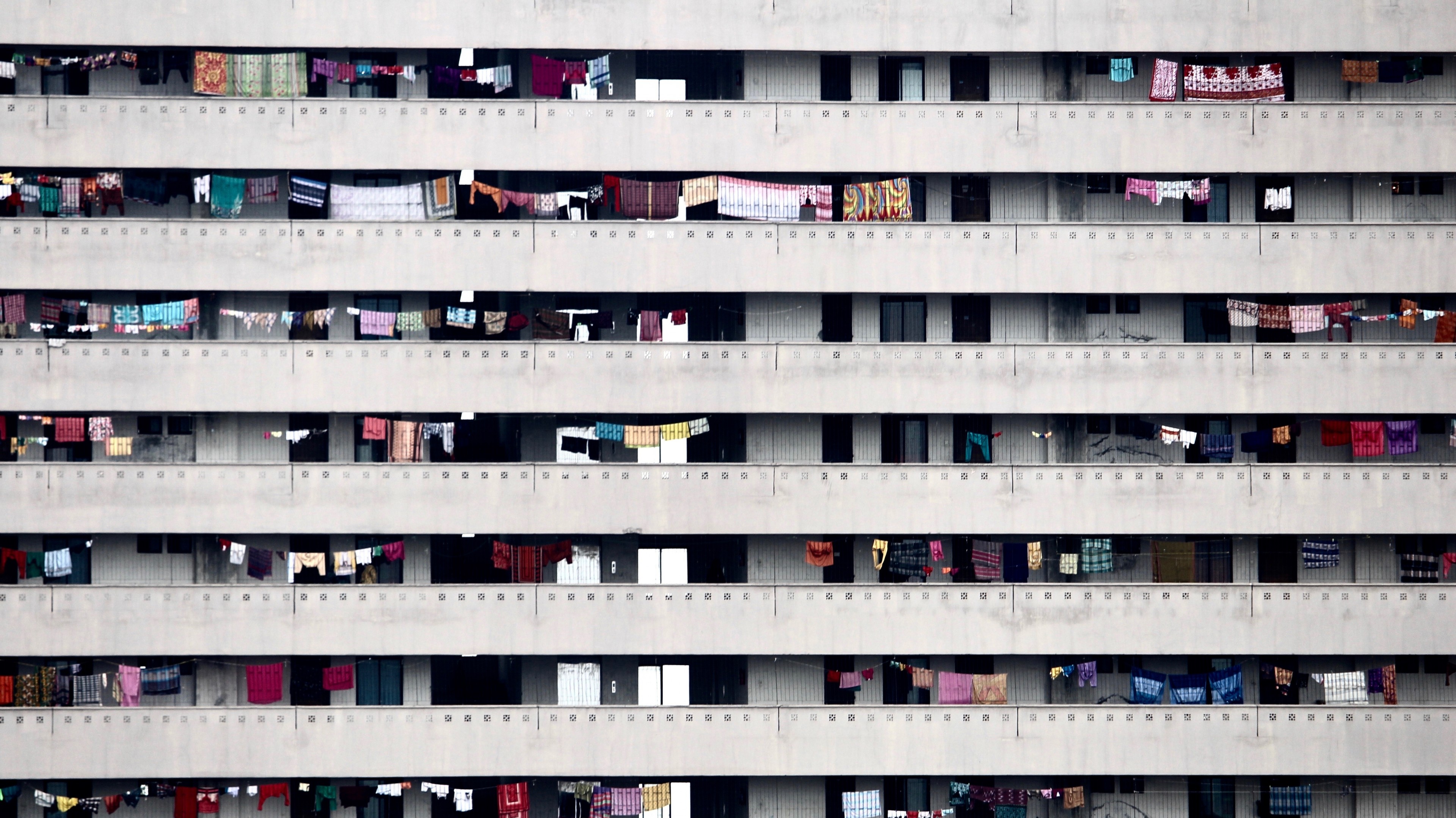 abstract, 4k, building, HD Wallpaper