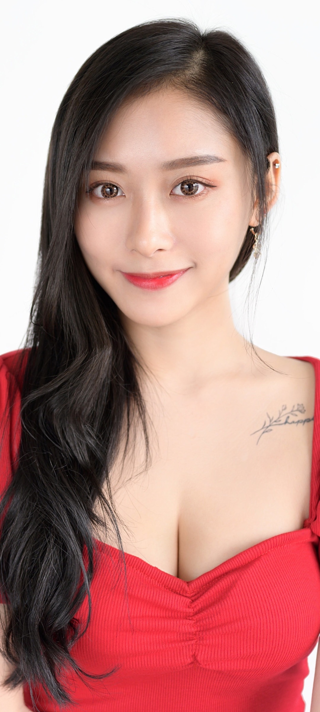 Women Model, Long Hair, Black Hair, Asian, 1080x2400, Phone HD Wallpaper