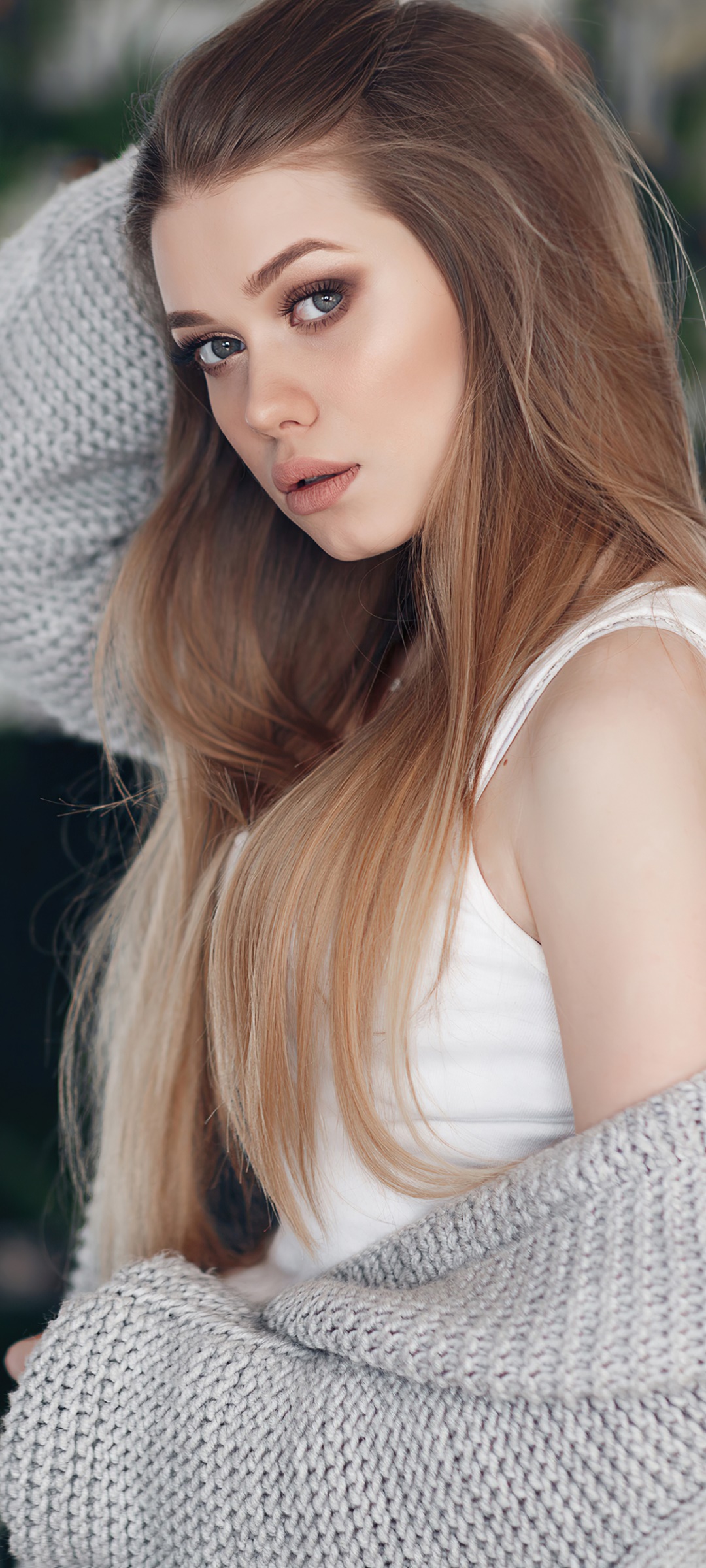 Women Model, Long Hair, Brunette, 1080x2400, Phone HD Wallpaper