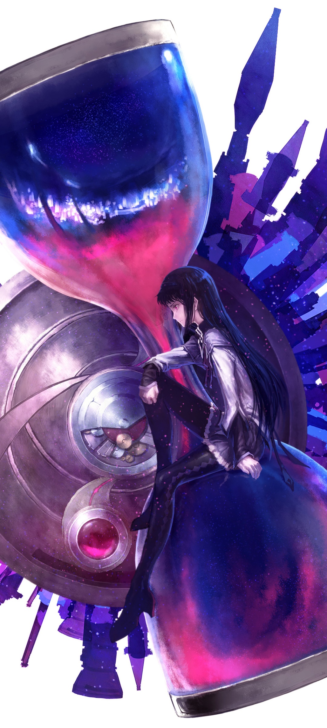 Anime Puella Magi Madoka Magica, Homura Akemi, 1080x2400, Phone HD Wallpaper