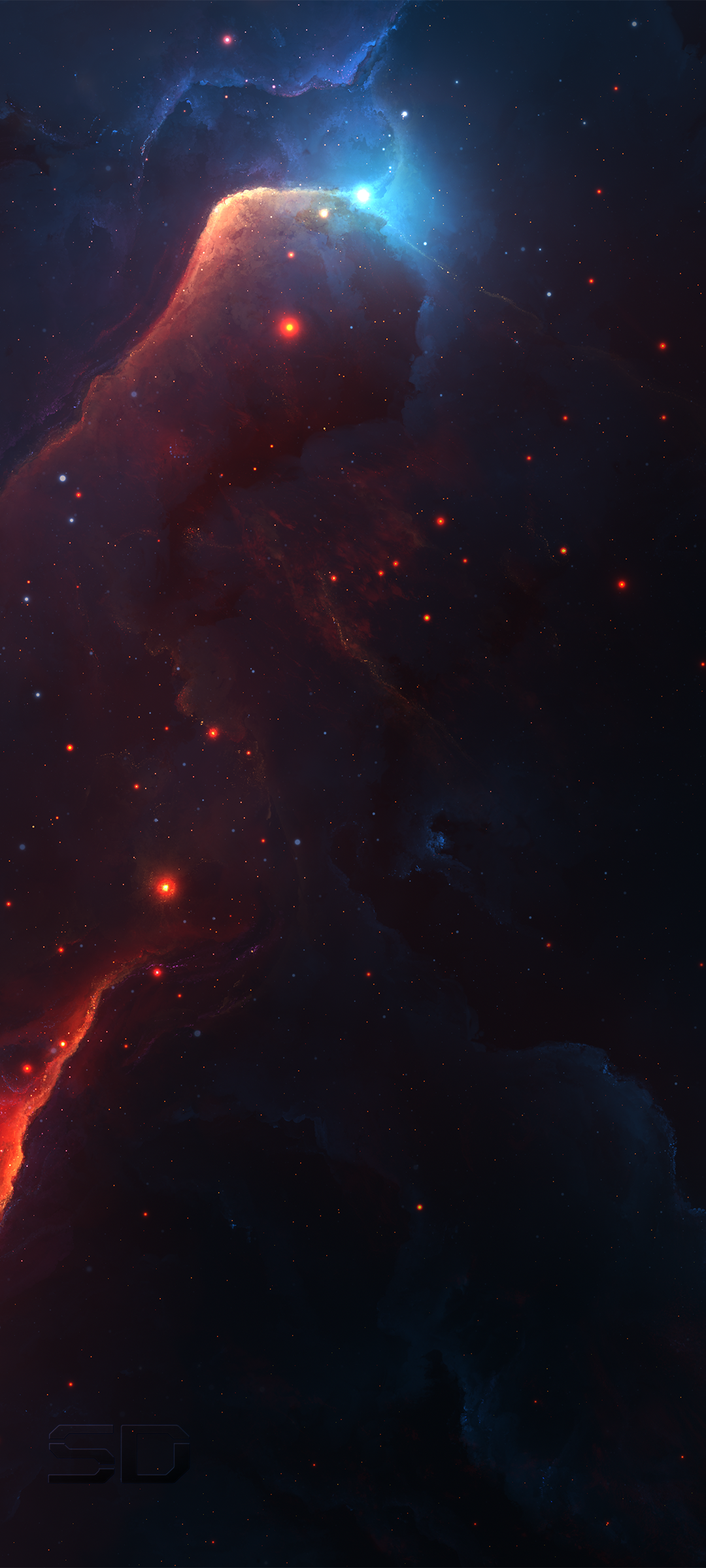 Sci Fi Nebula, Stars, Space, 1080x2400, Phone HD Wallpaper