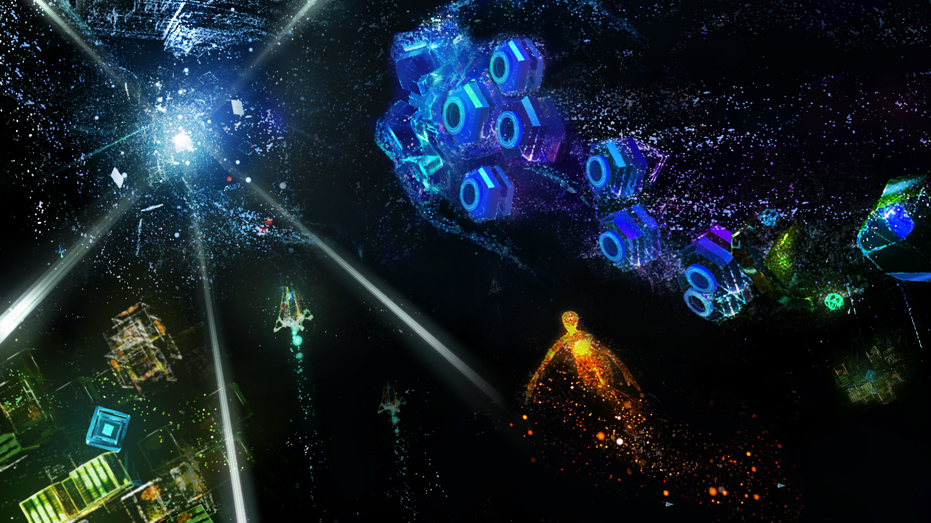 Rez Infinite: Area X, VR, PS VR, PS4, HD Wallpaper
