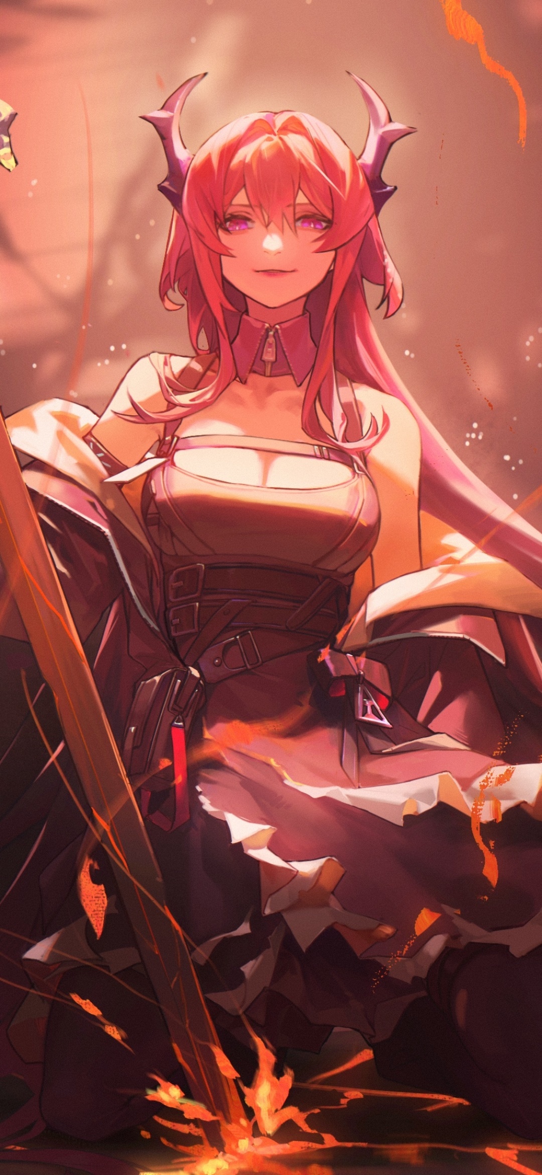 Video Game Arknights, Surtr (Arknights), 1080x2340, Phone HD Wallpaper