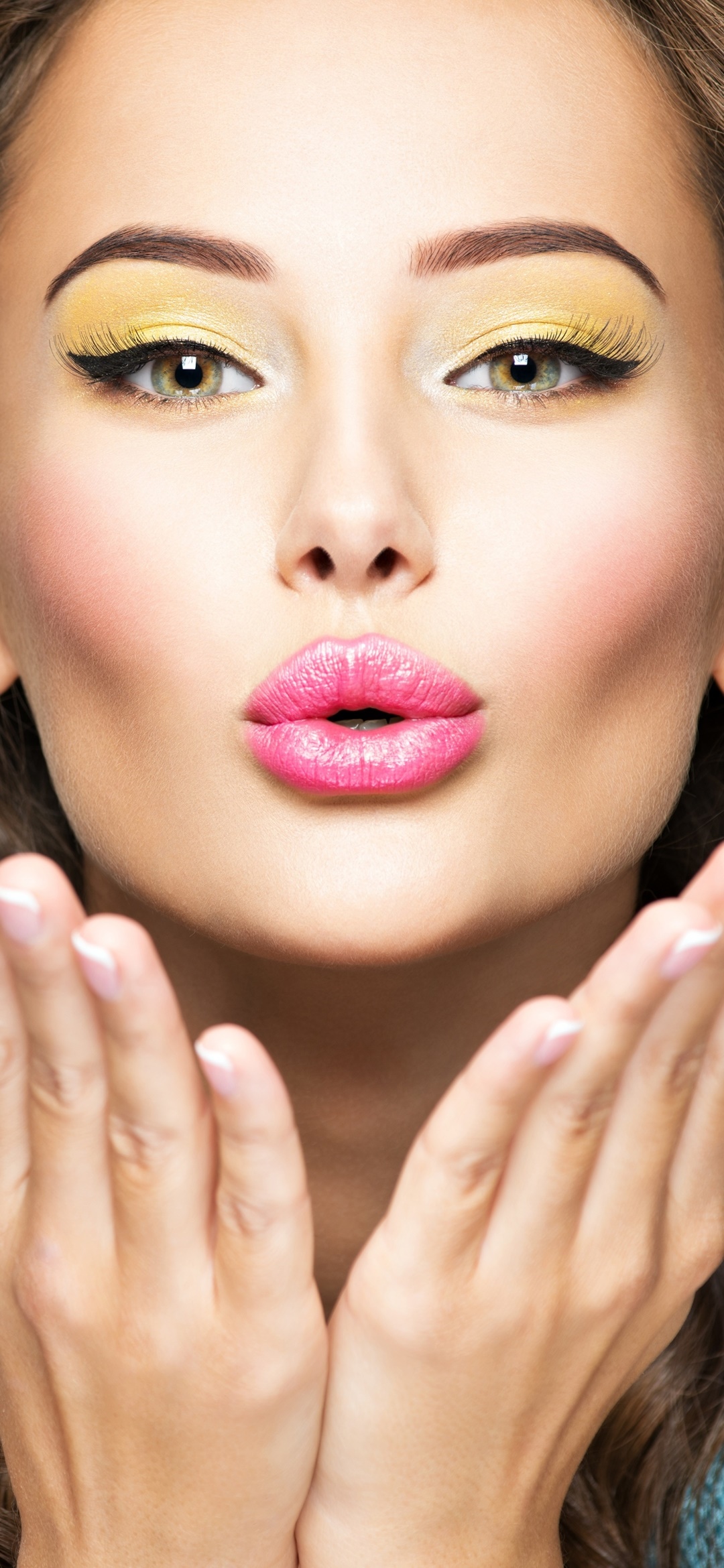 Women Model, Face, Lipstick, 1080x2340, Phone HD Wallpaper