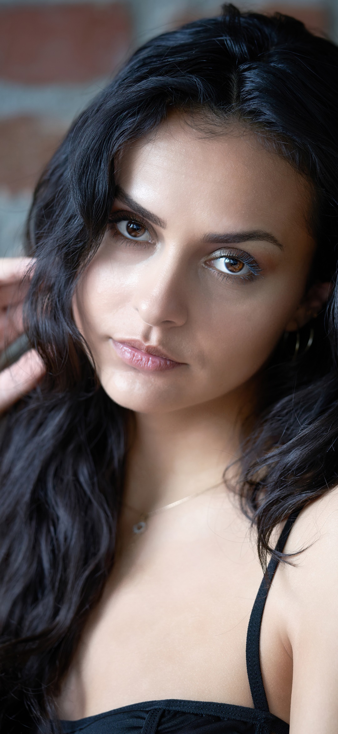 Women Model, Black Hair, 1080x2340, Phone HD Wallpaper