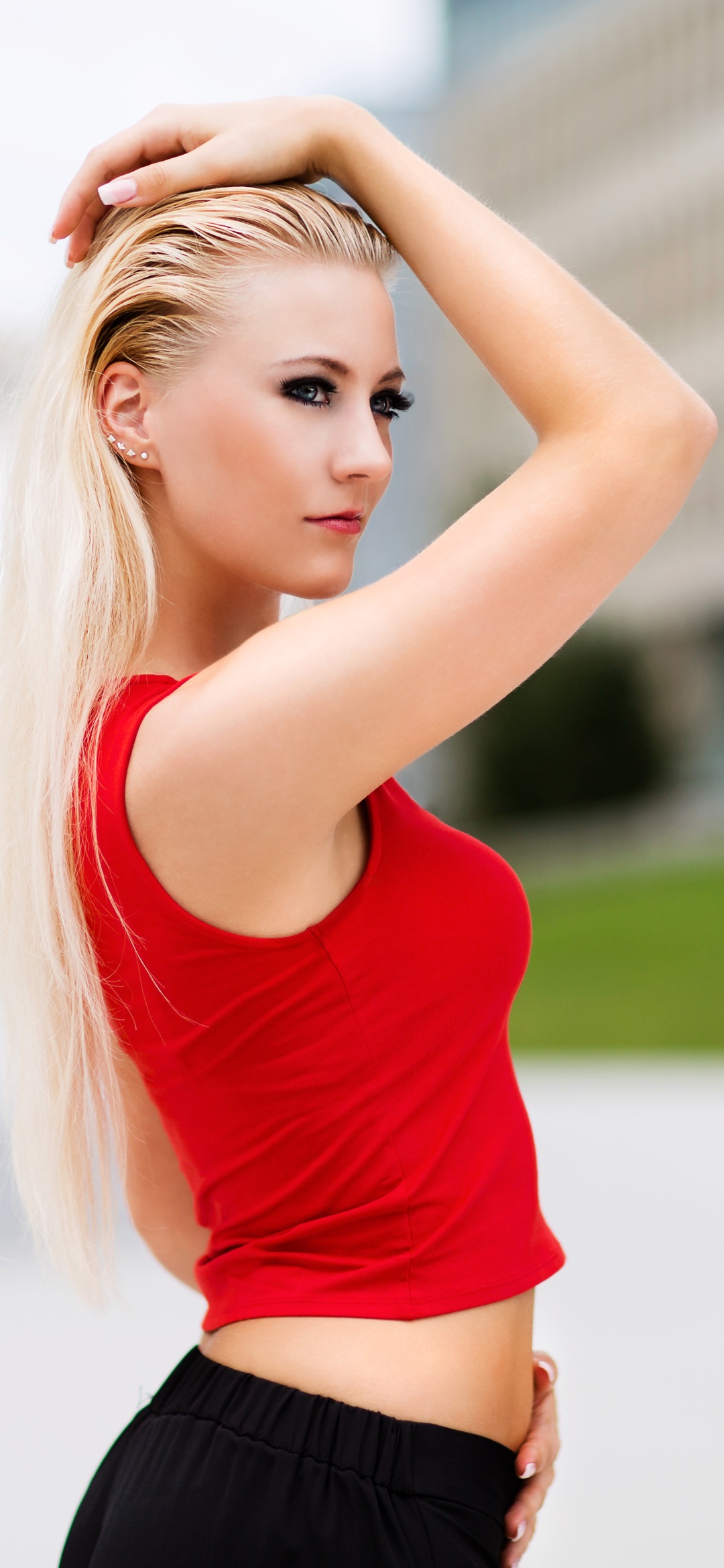 Women Model, Blonde, 1080x2340, Phone HD Wallpaper