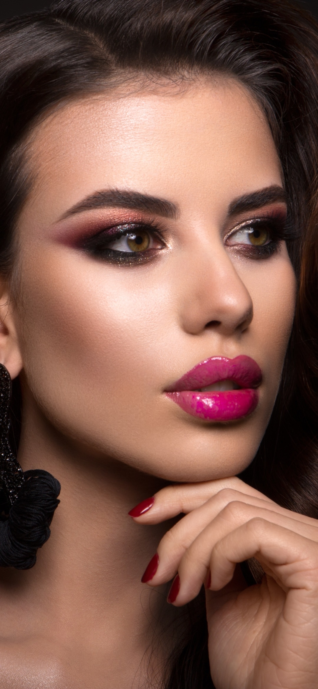 Women Model, Face, Lipstick, 1080x2340, Phone HD Wallpaper