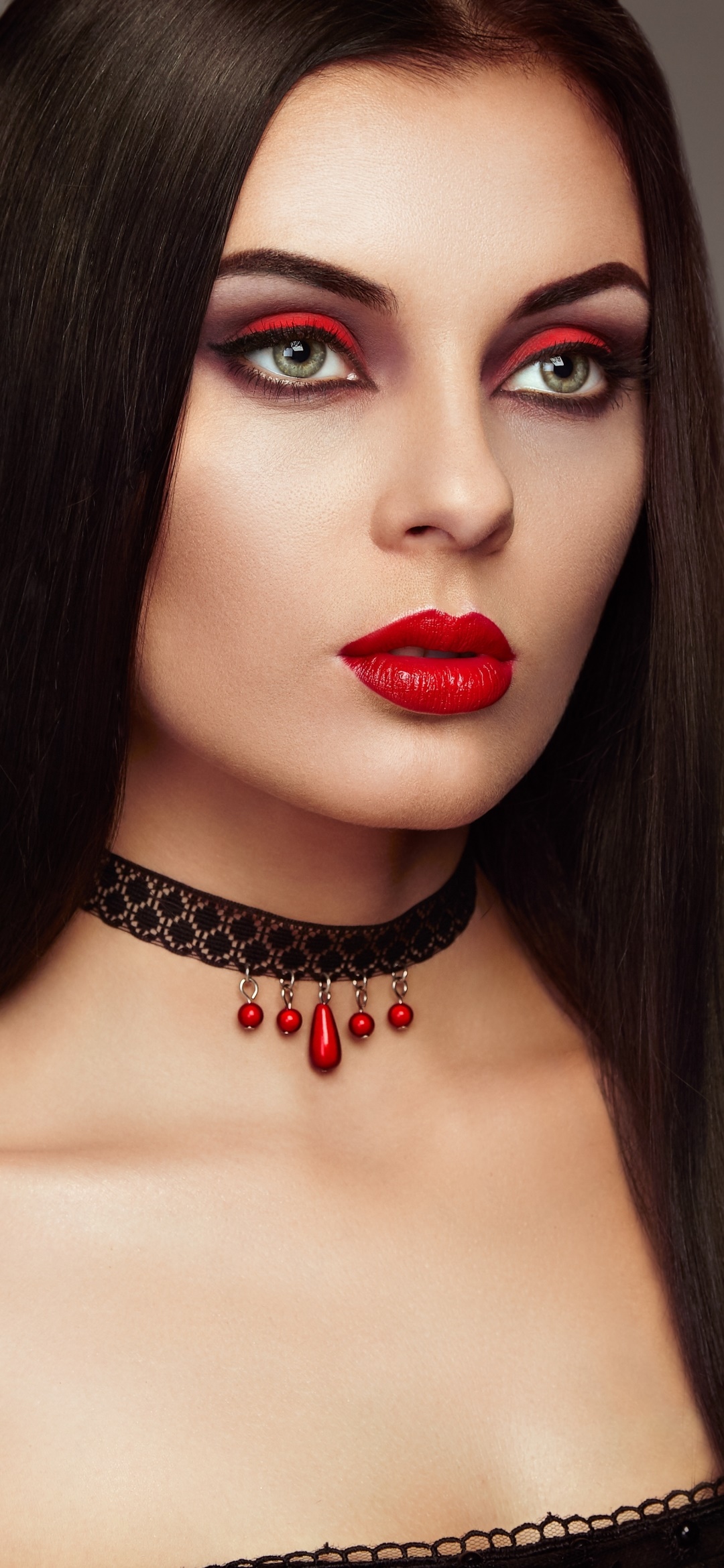 Women Model, Makeup, Face, Lipstick, 1080x2340, Phone HD Wallpaper