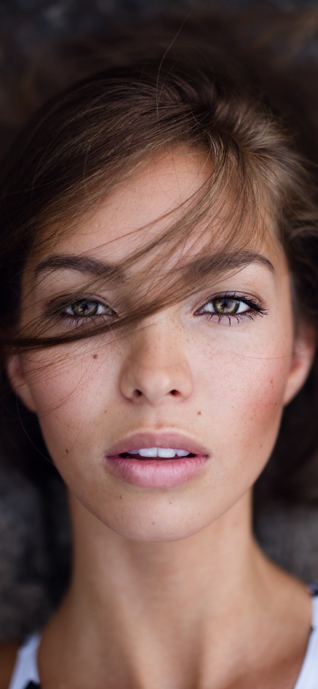 Women Model, Brunette, Brown Eyes, 1080x2340, Phone HD Wallpaper