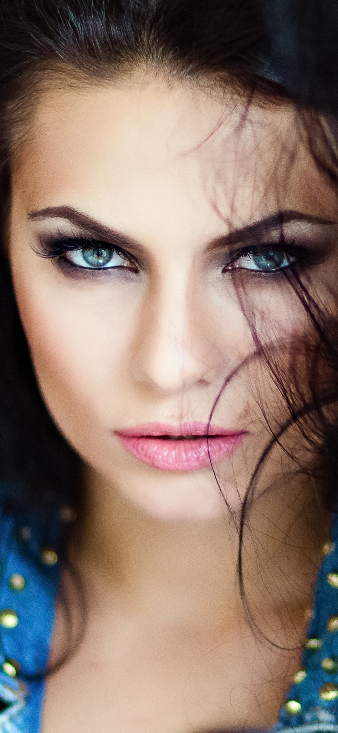 Women Model, Blue Eyes, Face, 1080x2340, Phone HD Wallpaper