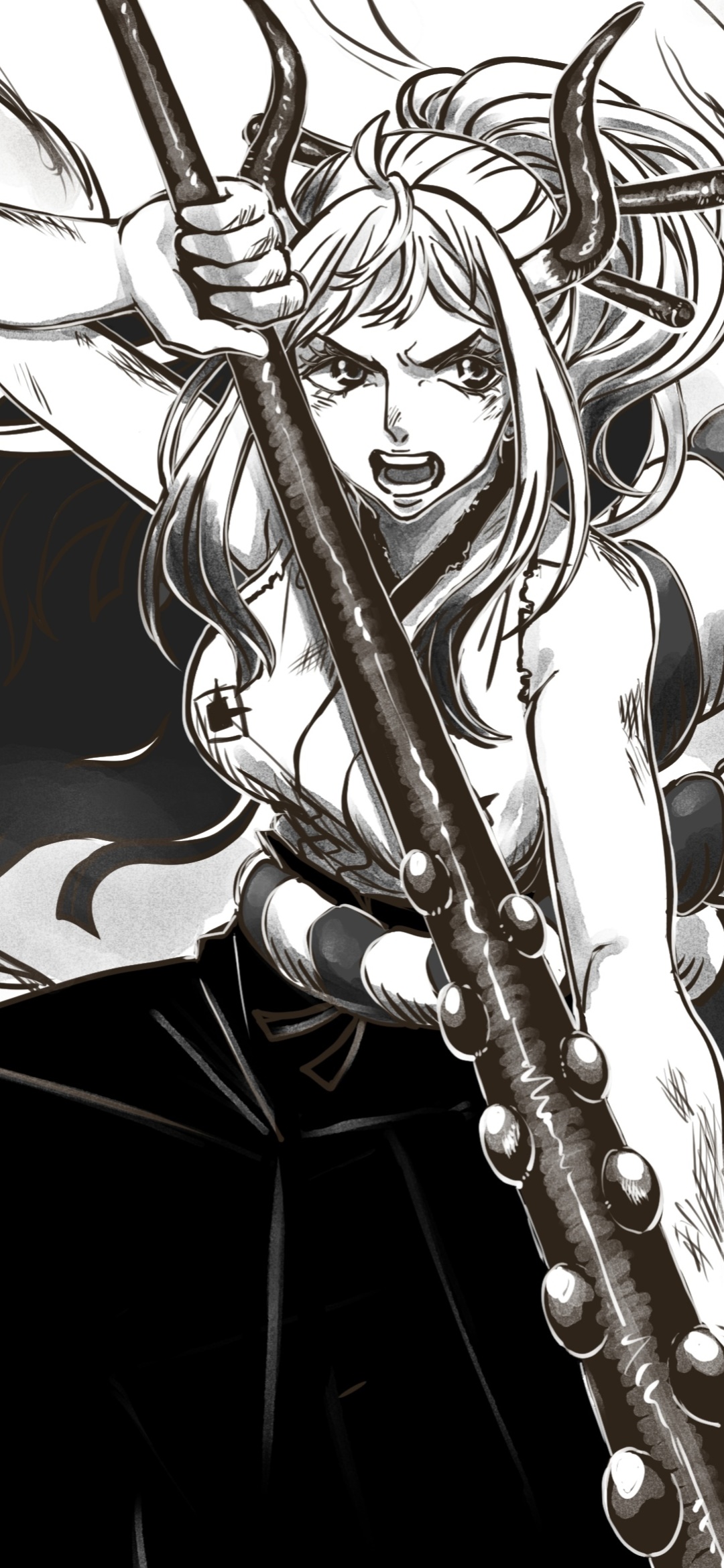 Anime One Piece, Yamato (One Piece), 1080x2340, Phone HD Wallpaper
