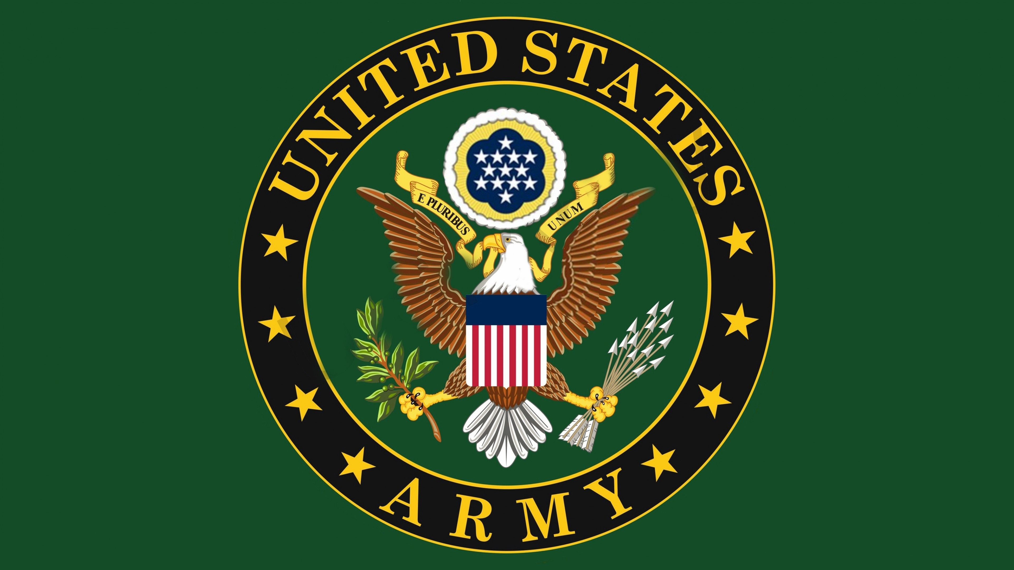 U.S. Army, logo, eagle, HD Wallpaper
