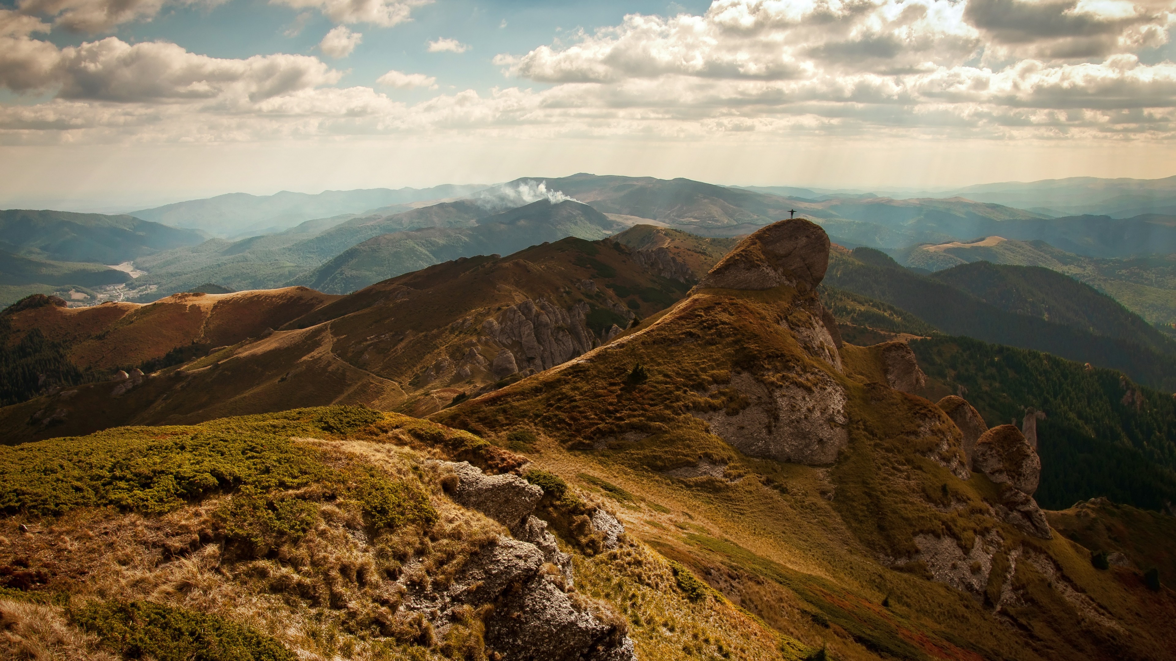 Afghanistan, 4K, mountain, road, clouds, HD Wallpaper