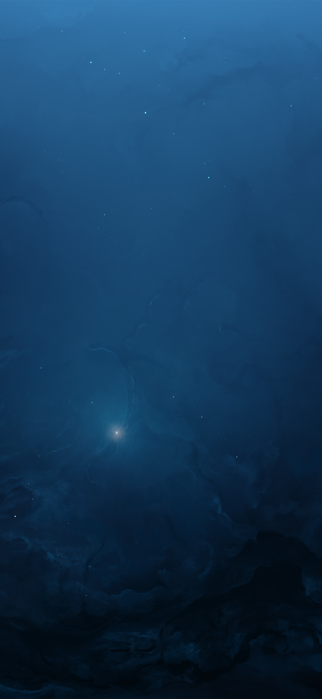 Sci Fi Nebula, Cosmos, Stars, Blue, Space, 1080x2340, Phone HD Wallpaper