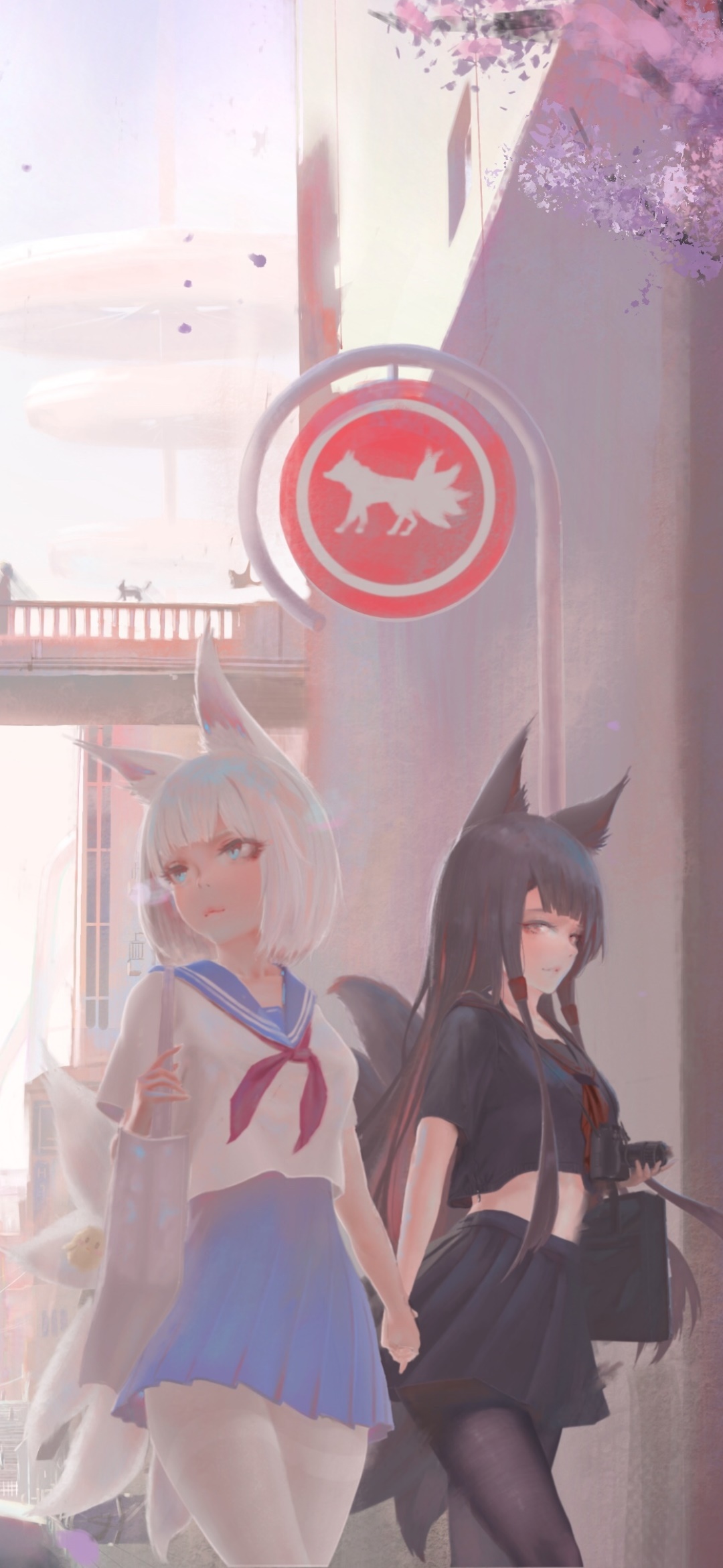 Anime Azur Lane, Akagi (Azur Lane), Kaga (Azur Lane), 1080x2340, Phone HD Wallpaper