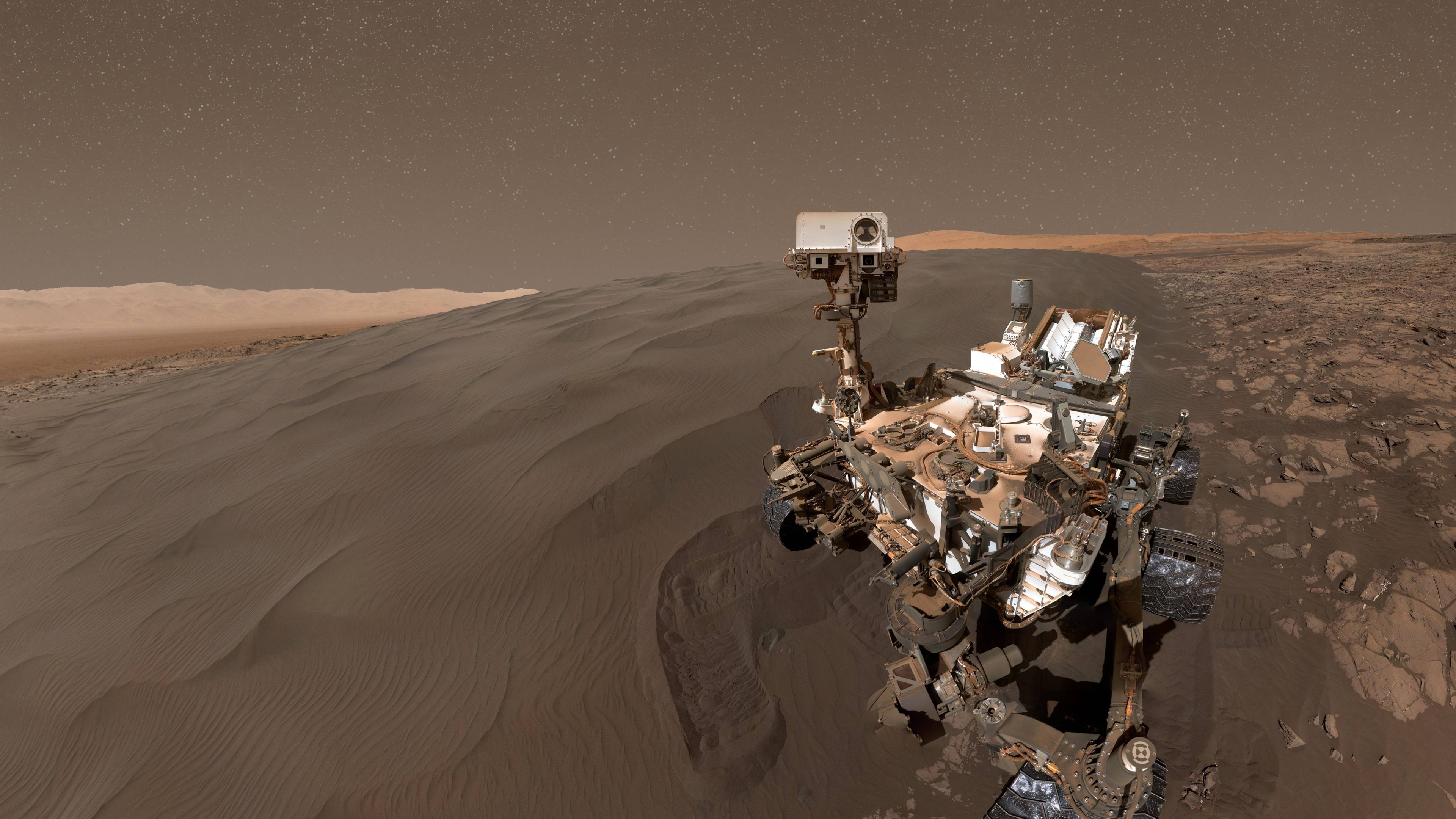 Curiosity Rover, selfie, mars, duna, HD Wallpaper