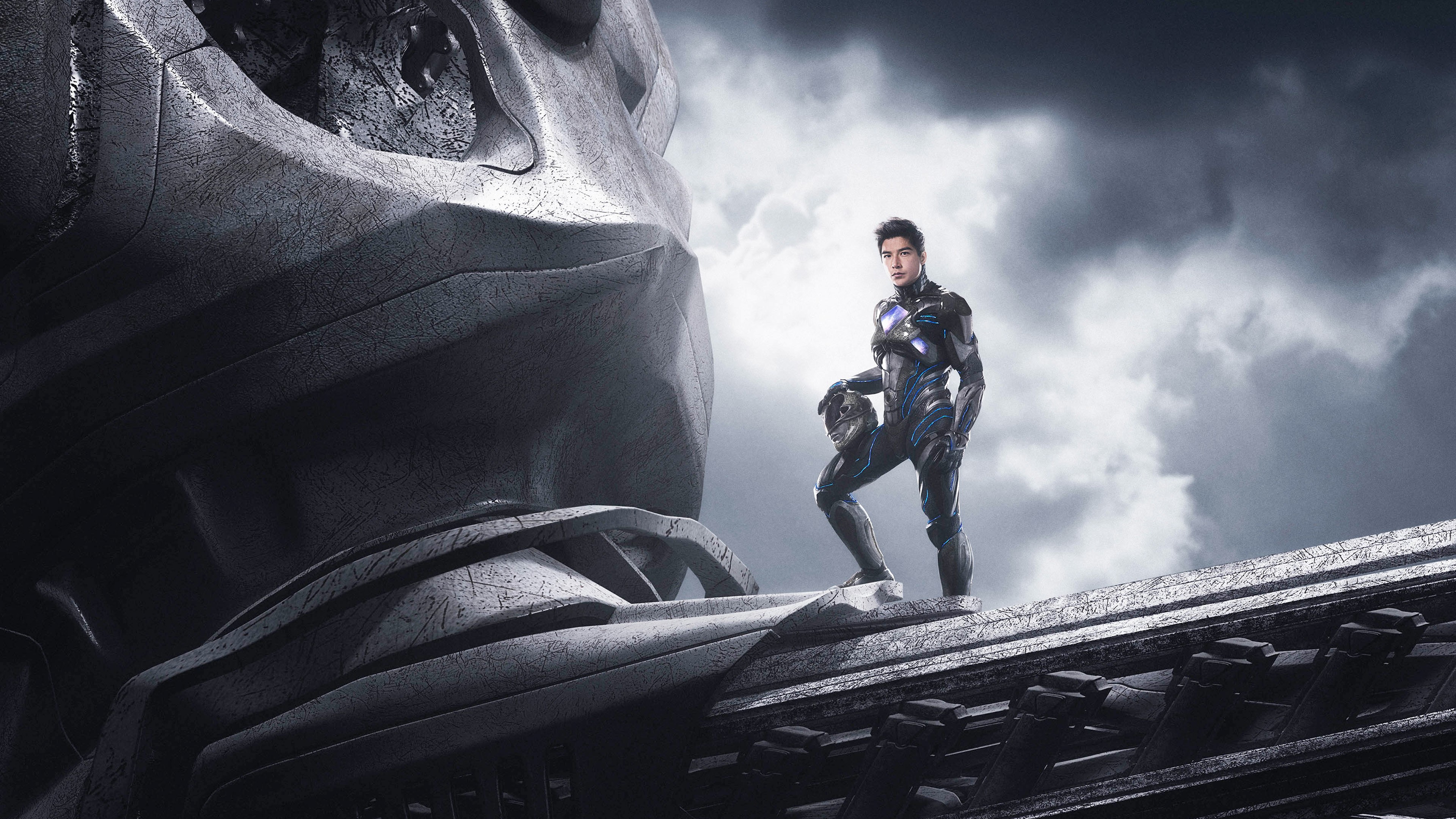 Power Rangers, zord, black, superhero, HD Wallpaper