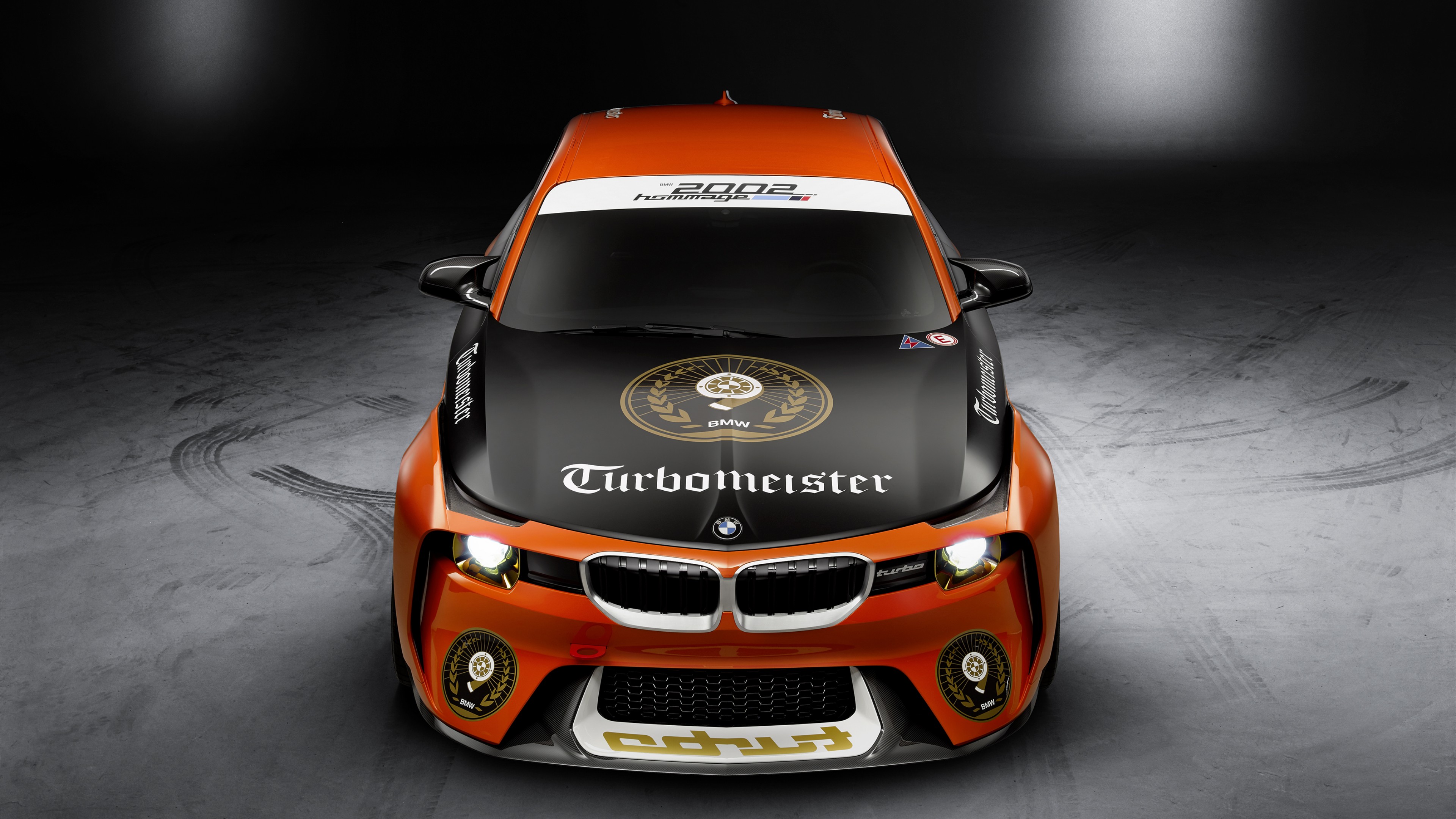 BMW 2002 Hommage Concept, Pebble Beach Concours dElegance 2016, orange, HD Wallpaper