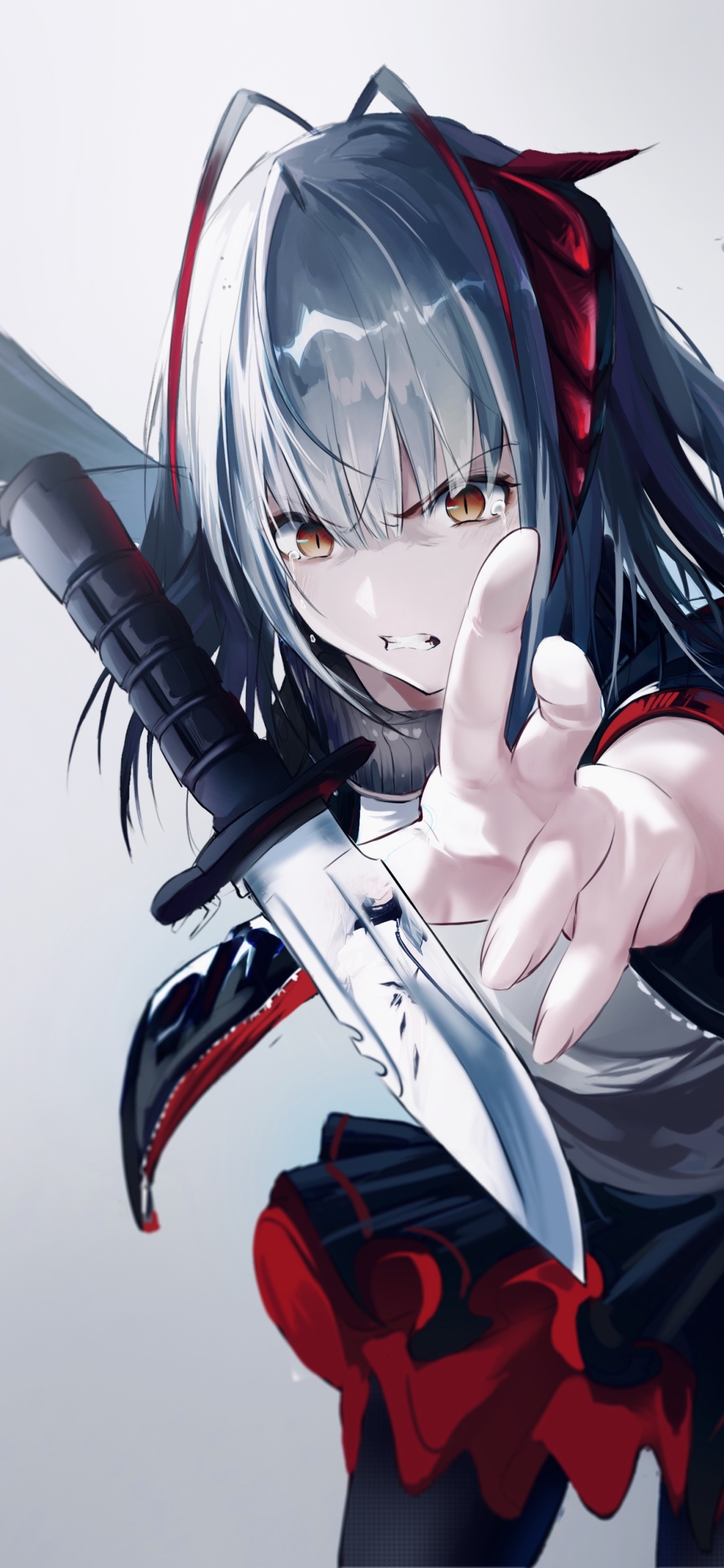 Video Game Arknights, W (Arknights), Knife, 1080x2340, Phone HD Wallpaper