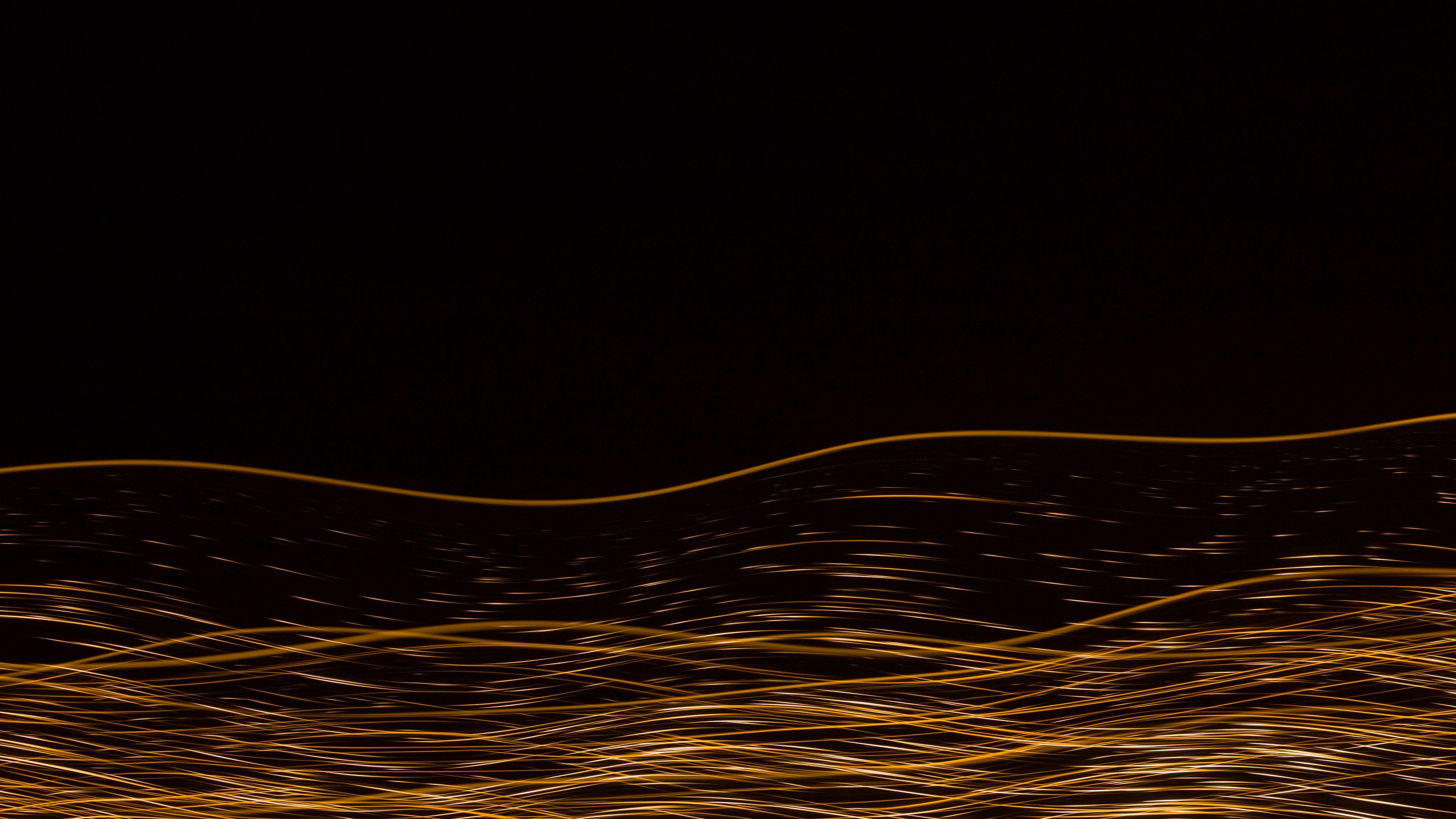 lines, strokes, abstraction, blur, 4k, HD Wallpaper