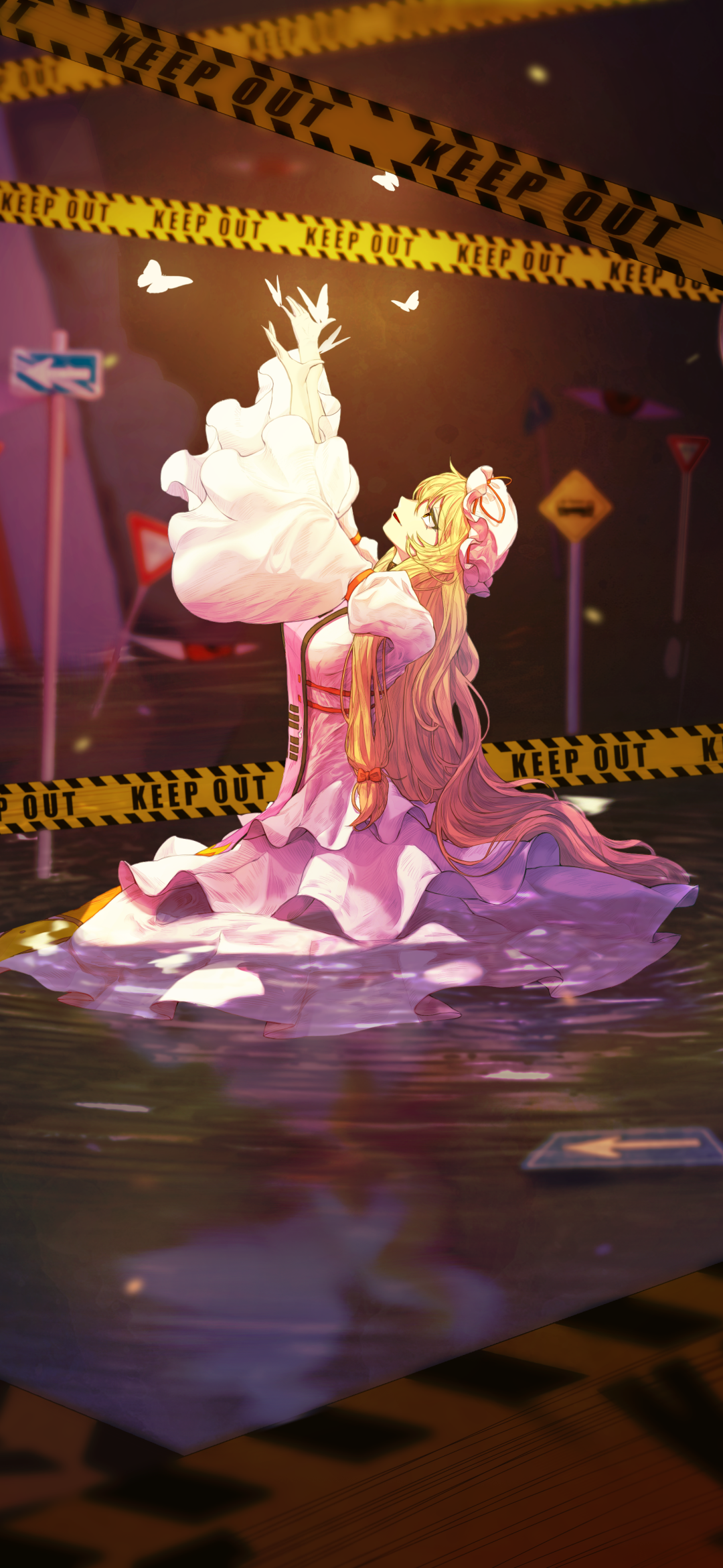 Anime Touhou, Yukari Yakumo, 1080x2340, Phone HD Wallpaper