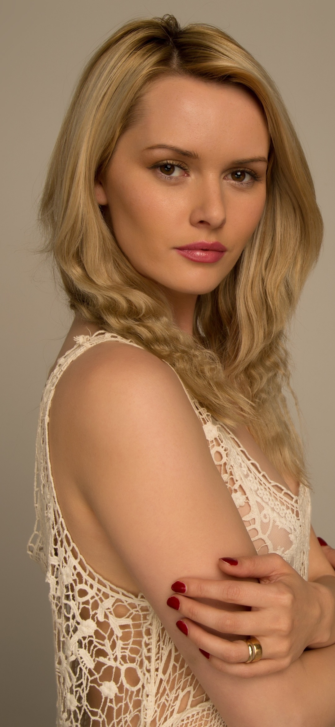 Women Model, Carla Monaco, Blonde, 1080x2340, Phone HD Wallpaper
