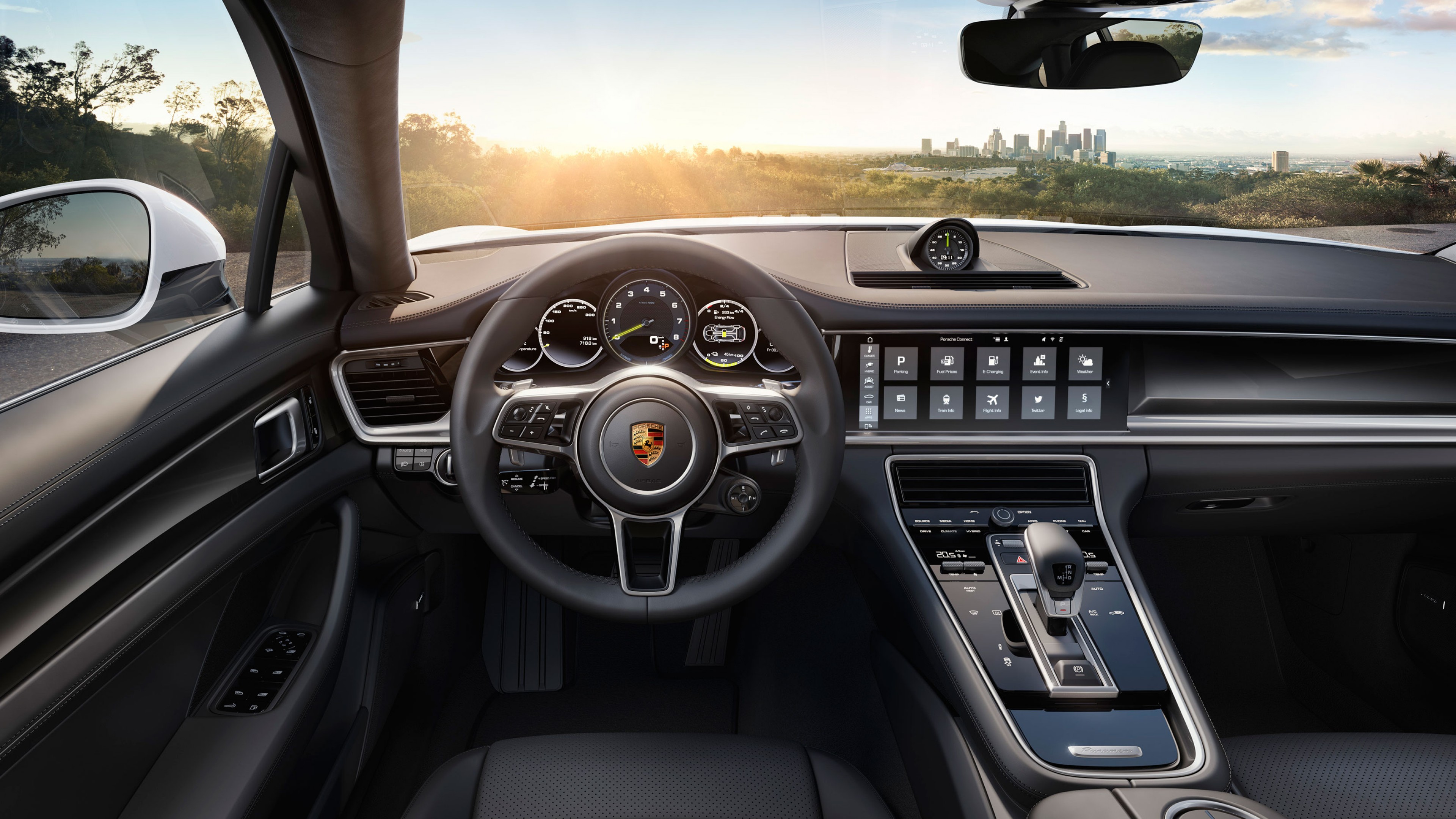 Porsche Panamera 4 E-Hybrid, paris auto show 2016, Hybrid, interior, HD Wallpaper