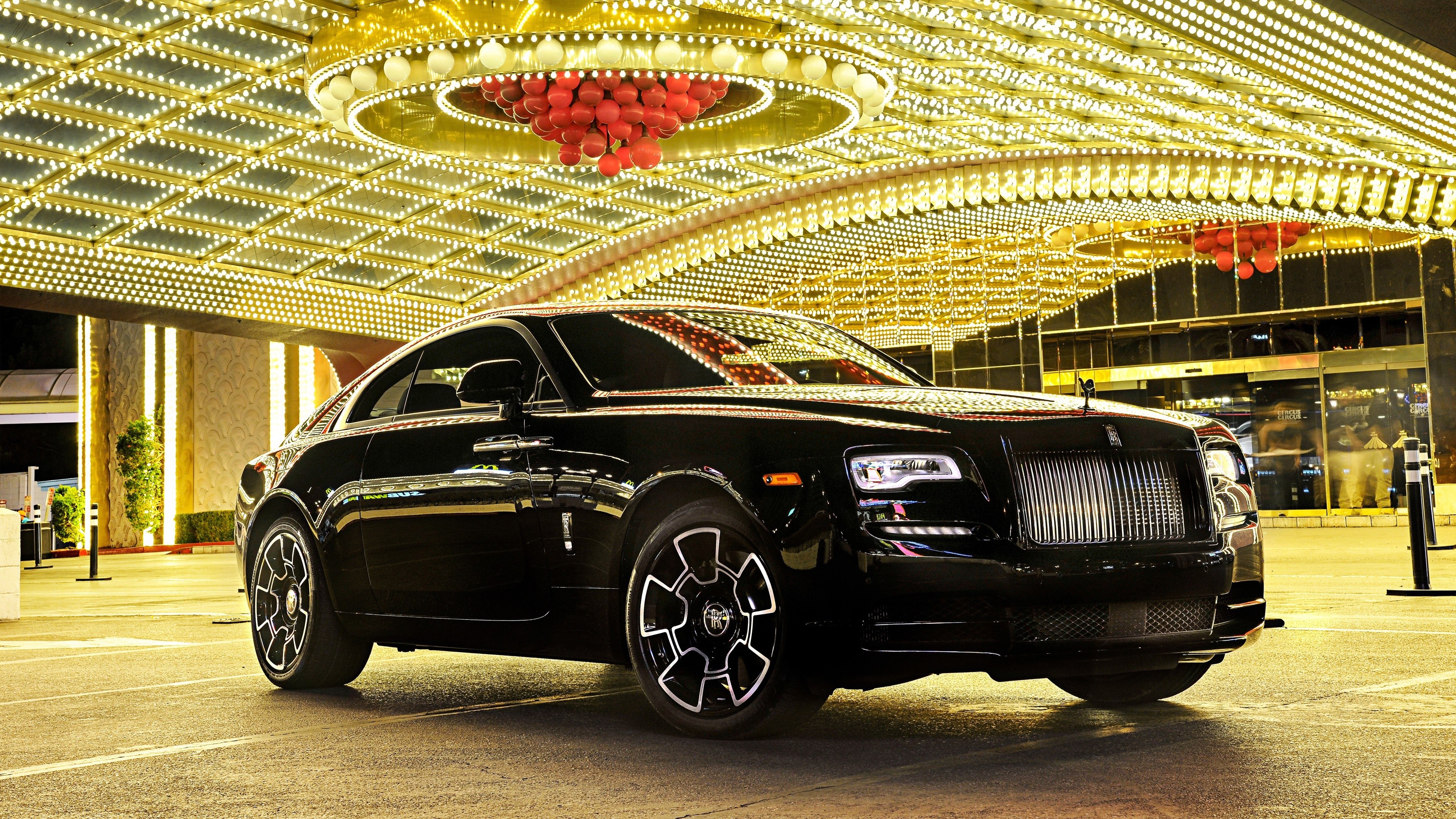 Rolls-Royce Wraith, Black Badge, paris auto show 2016, luxury cars, HD Wallpaper