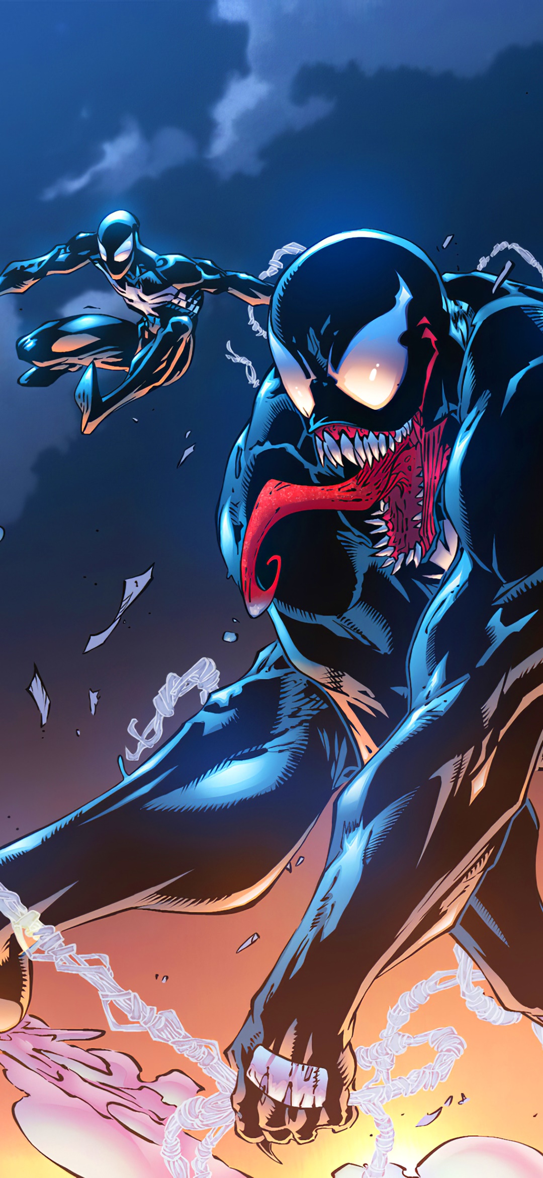 Comics Venom, Spider-Man, 1080x2340, Phone HD Wallpaper