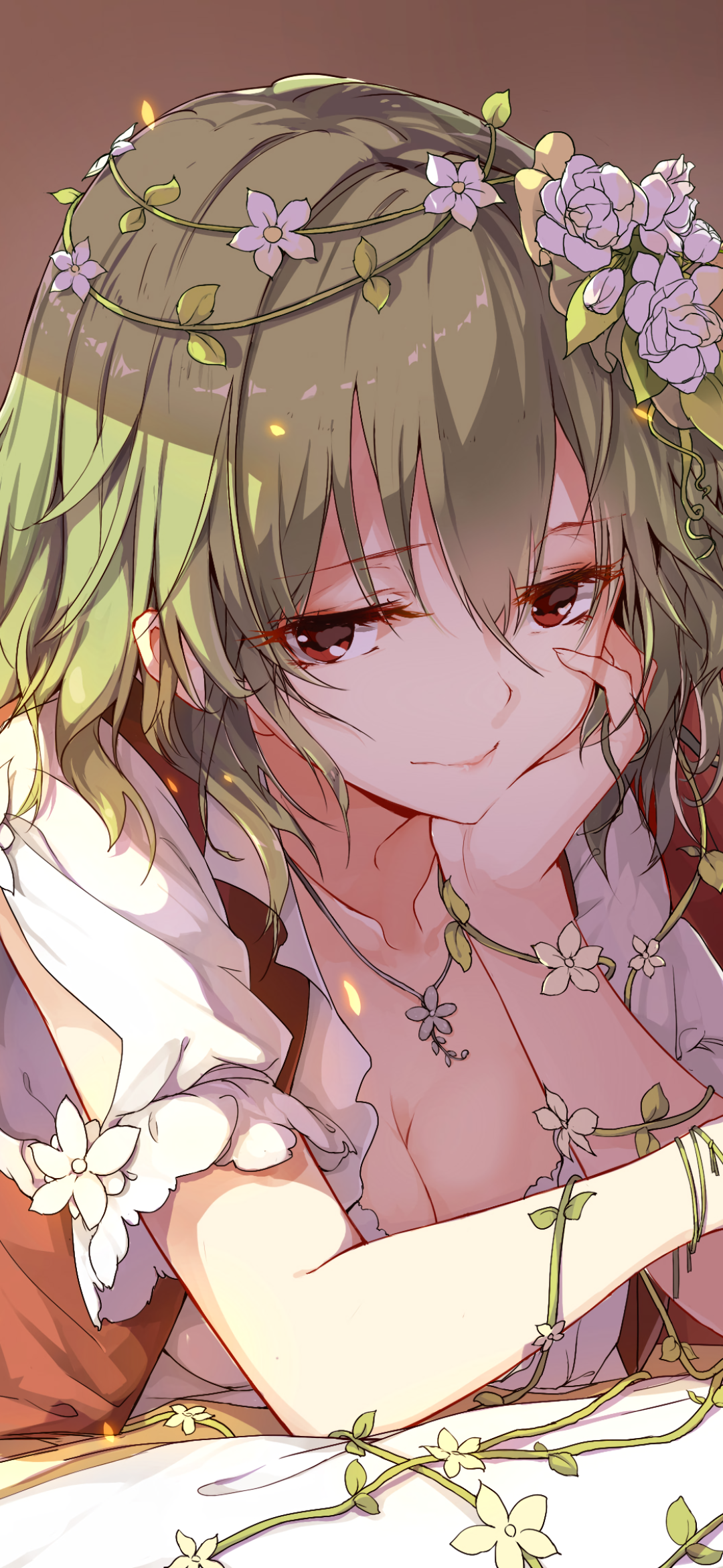 Anime Touhou, Yuuka Kazami, 1080x2340, Phone HD Wallpaper