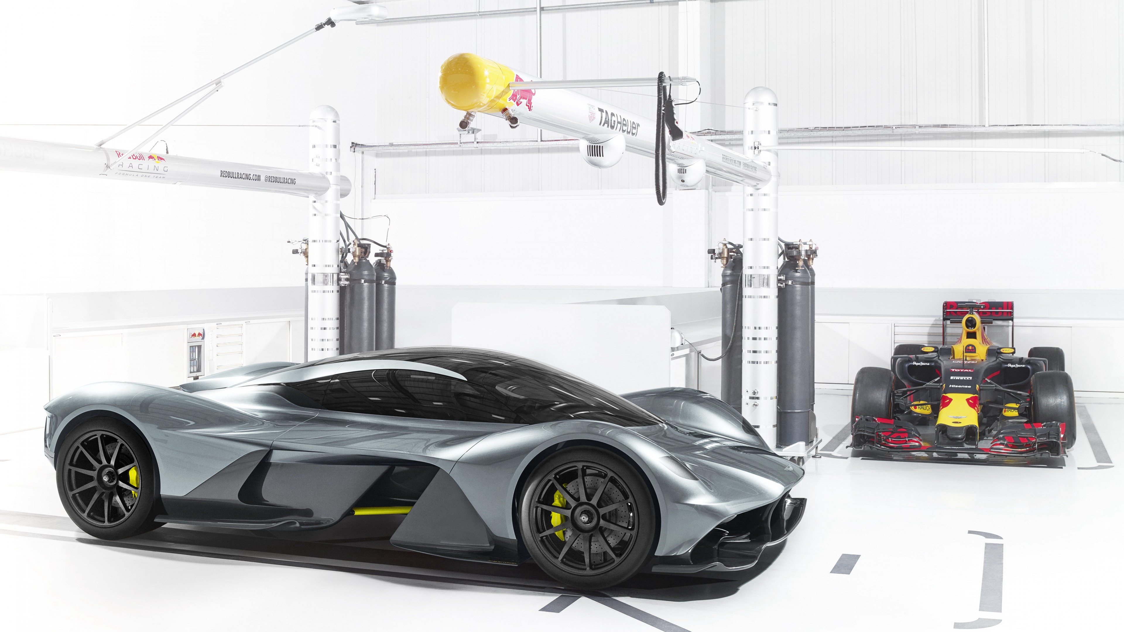 Aston Martin AM-RB 001, Red Bull, hypercar, silver, HD Wallpaper