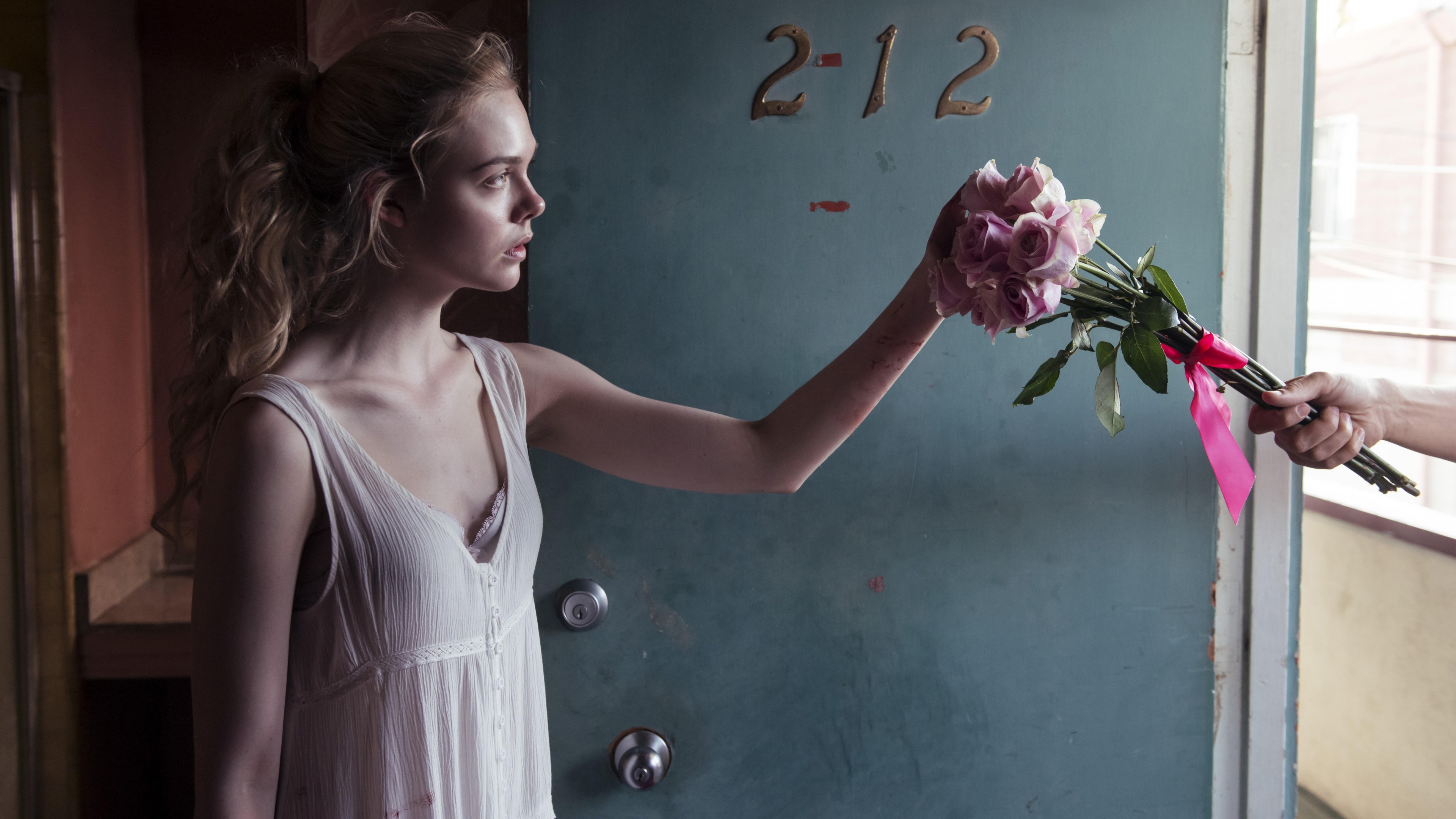 The Neon Demon, Elle Fanning, rose, best movies, HD Wallpaper
