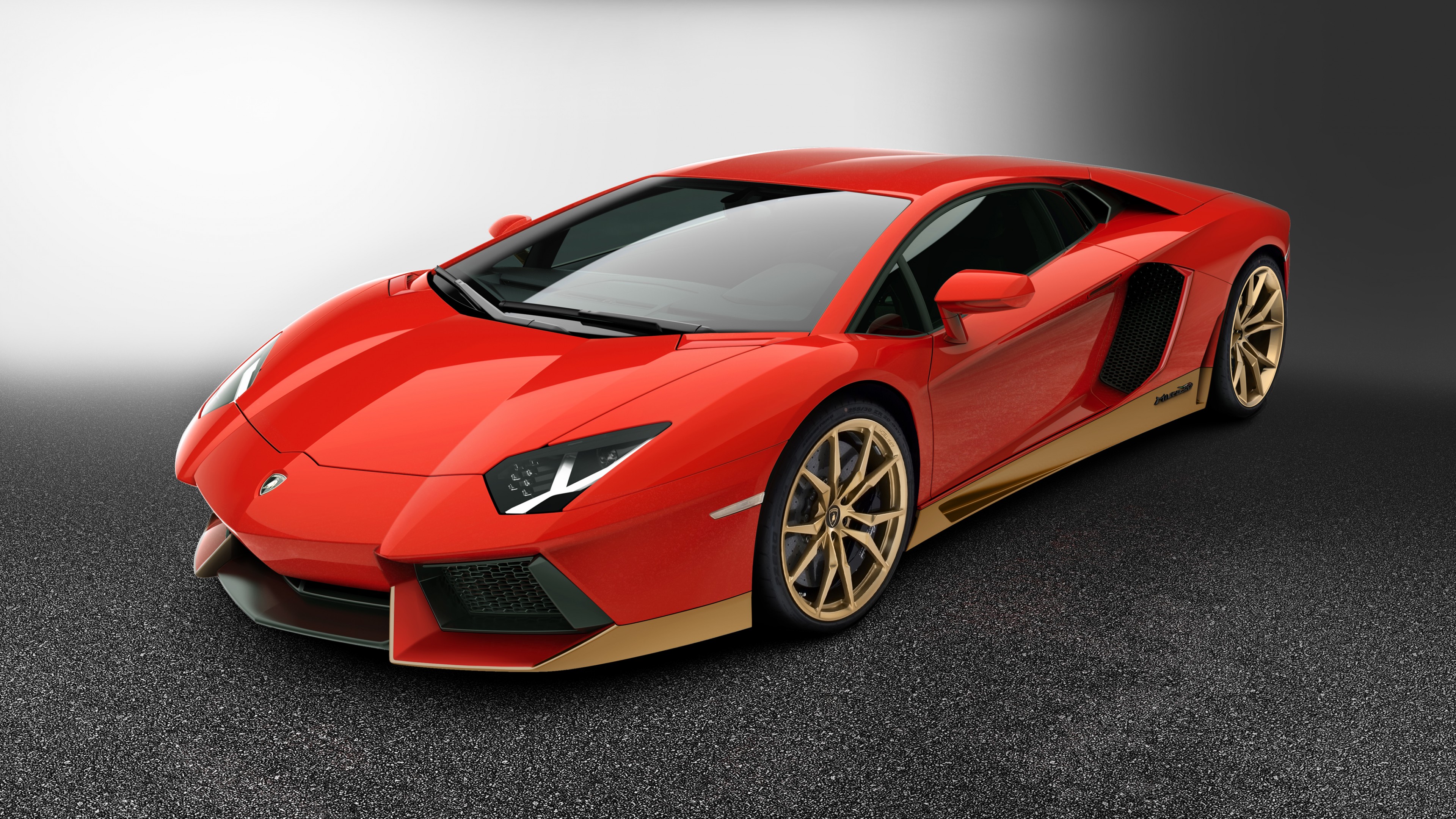 Lamborghini Aventador LP 700-4, Miura Homage, supercar, red, Goodwood Festival of Speed 2016, HD Wallpaper