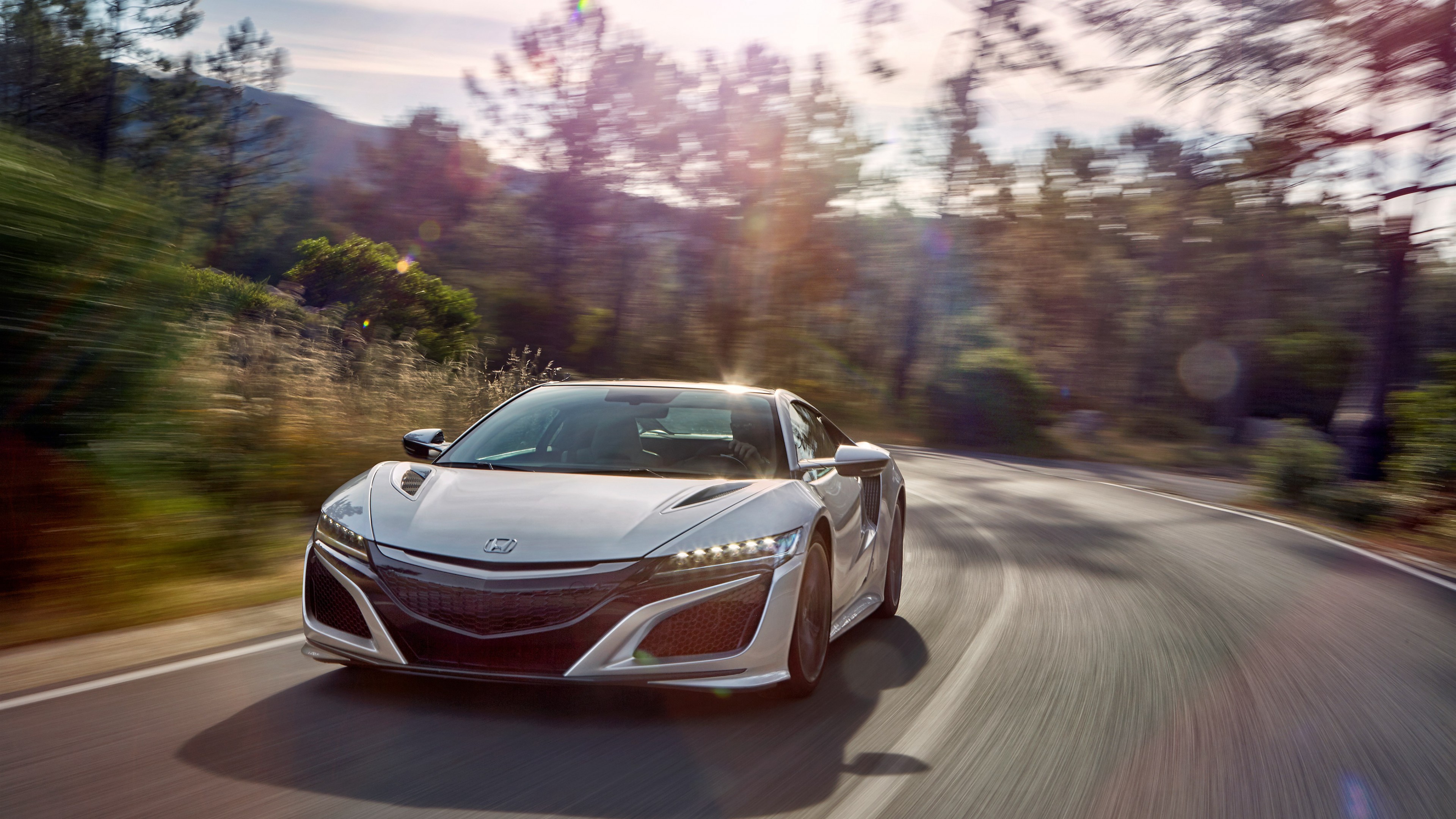 Honda NSX, supercar, speed, white, HD Wallpaper