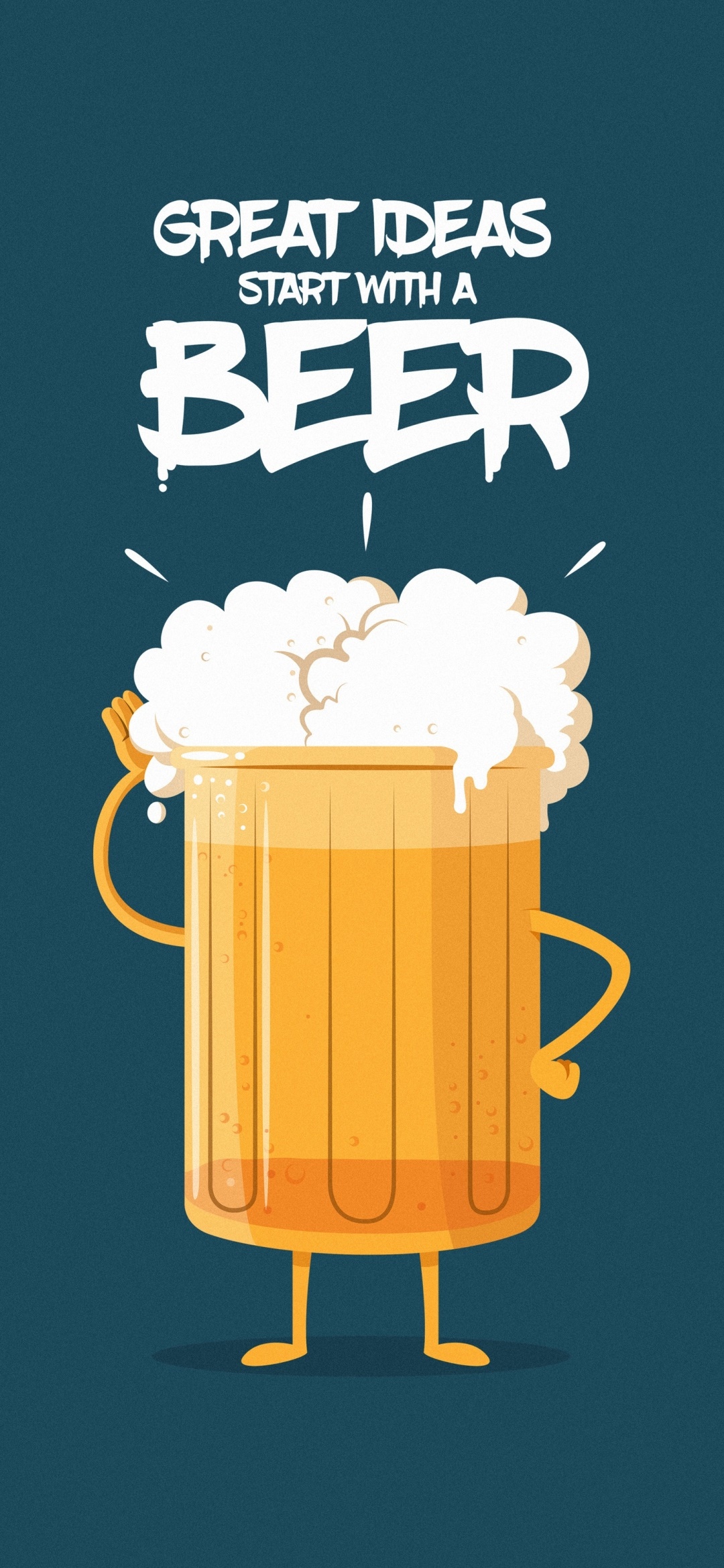 Humor Minimalist, Beer, 1080x2340, Phone HD Wallpaper