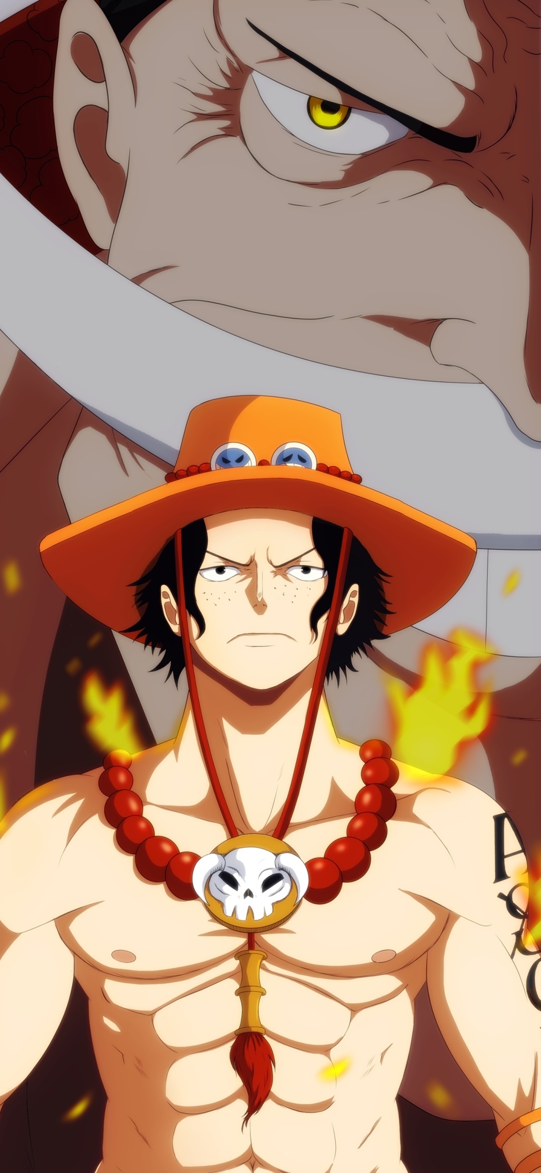 Anime One Piece, Portgas D. Ace, 1080x2340, Phone HD Wallpaper