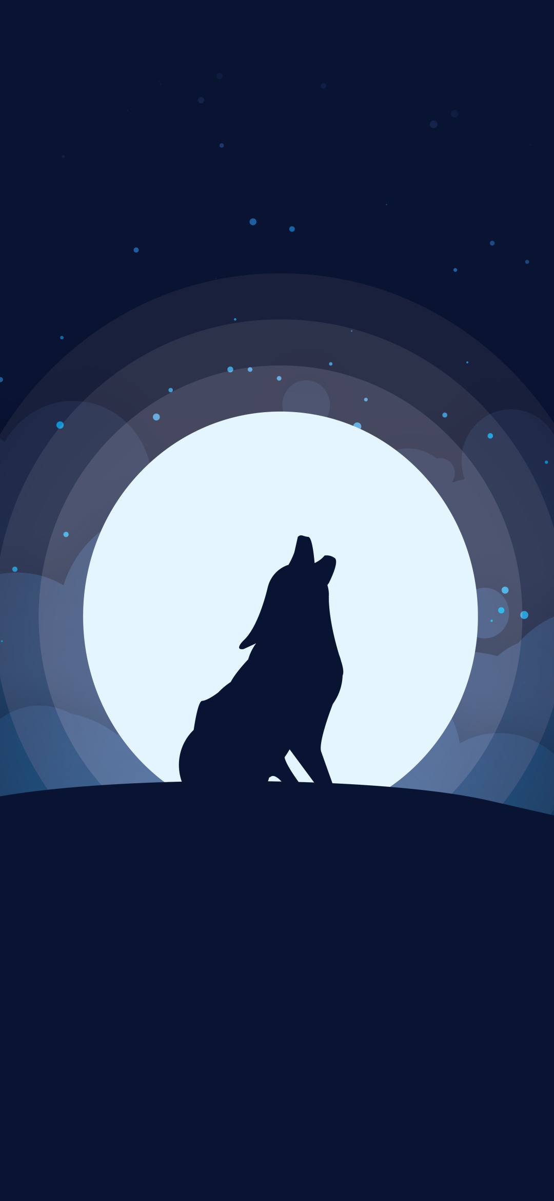 Animal Wolf, Night, Moon, Howling, 1080x2340, Phone HD Wallpaper