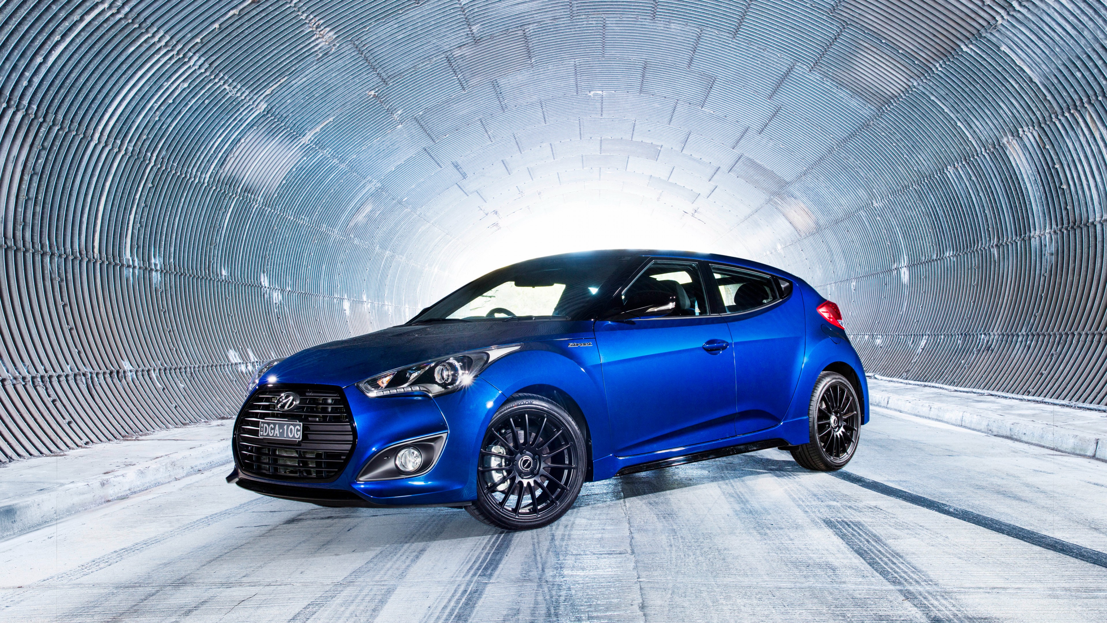 Hyundai Veloster Street Turbo, blue, HD Wallpaper