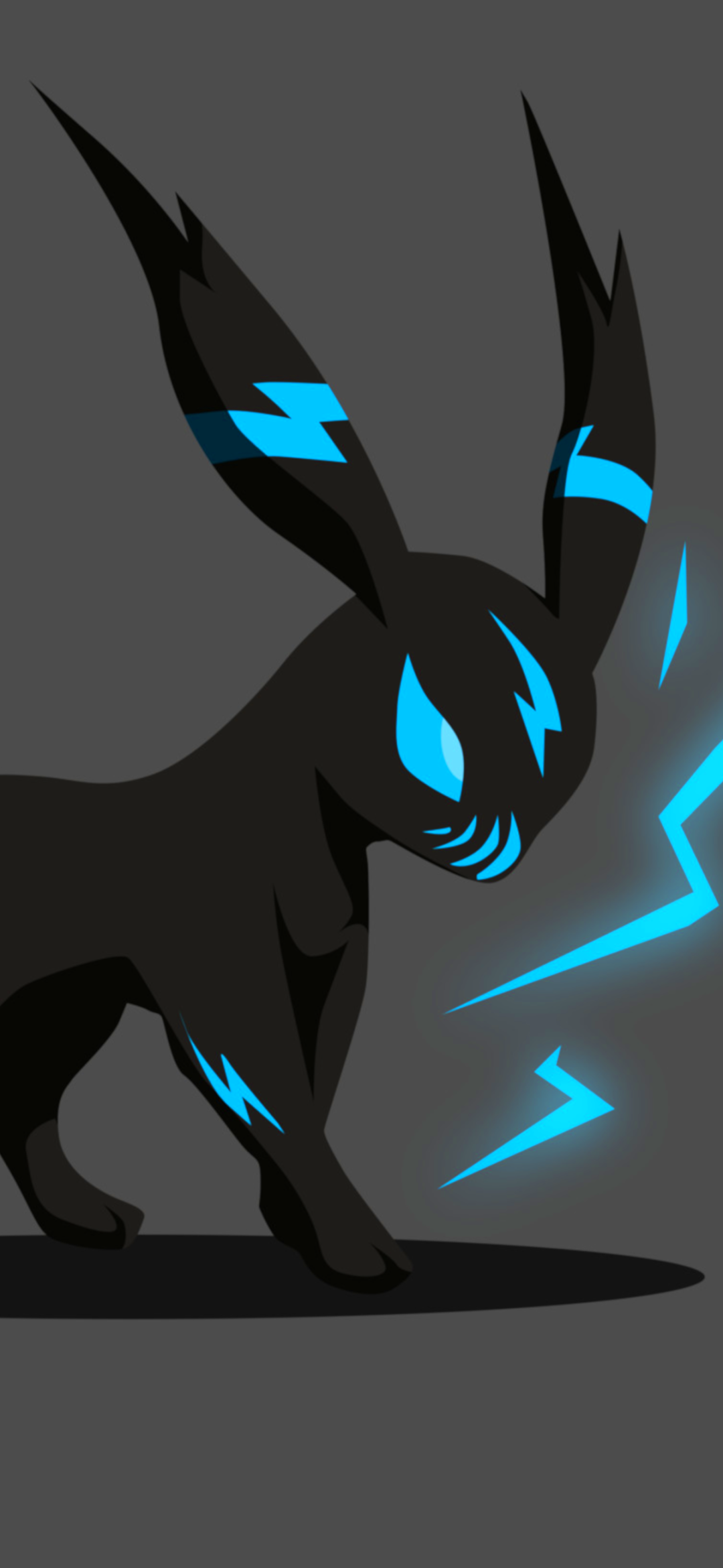 Anime Pokémon, Minimalist, Umbreon (Pokémon), 1080x2340, Phone HD Wallpaper