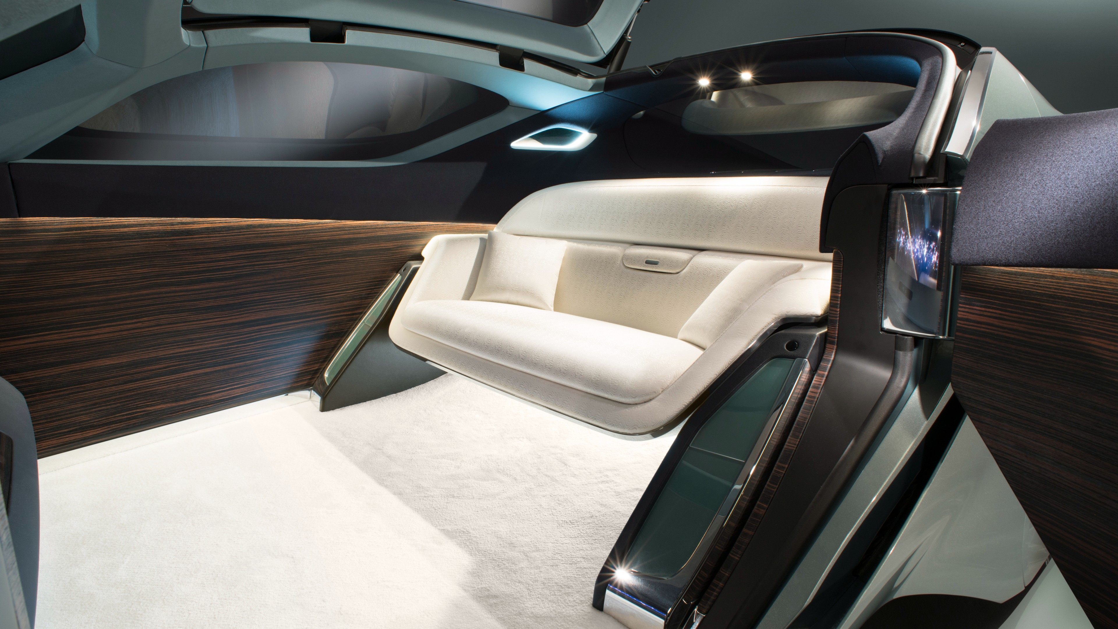 Rolls-Royce Vision Next 100, future cars, futurism, interior, HD Wallpaper