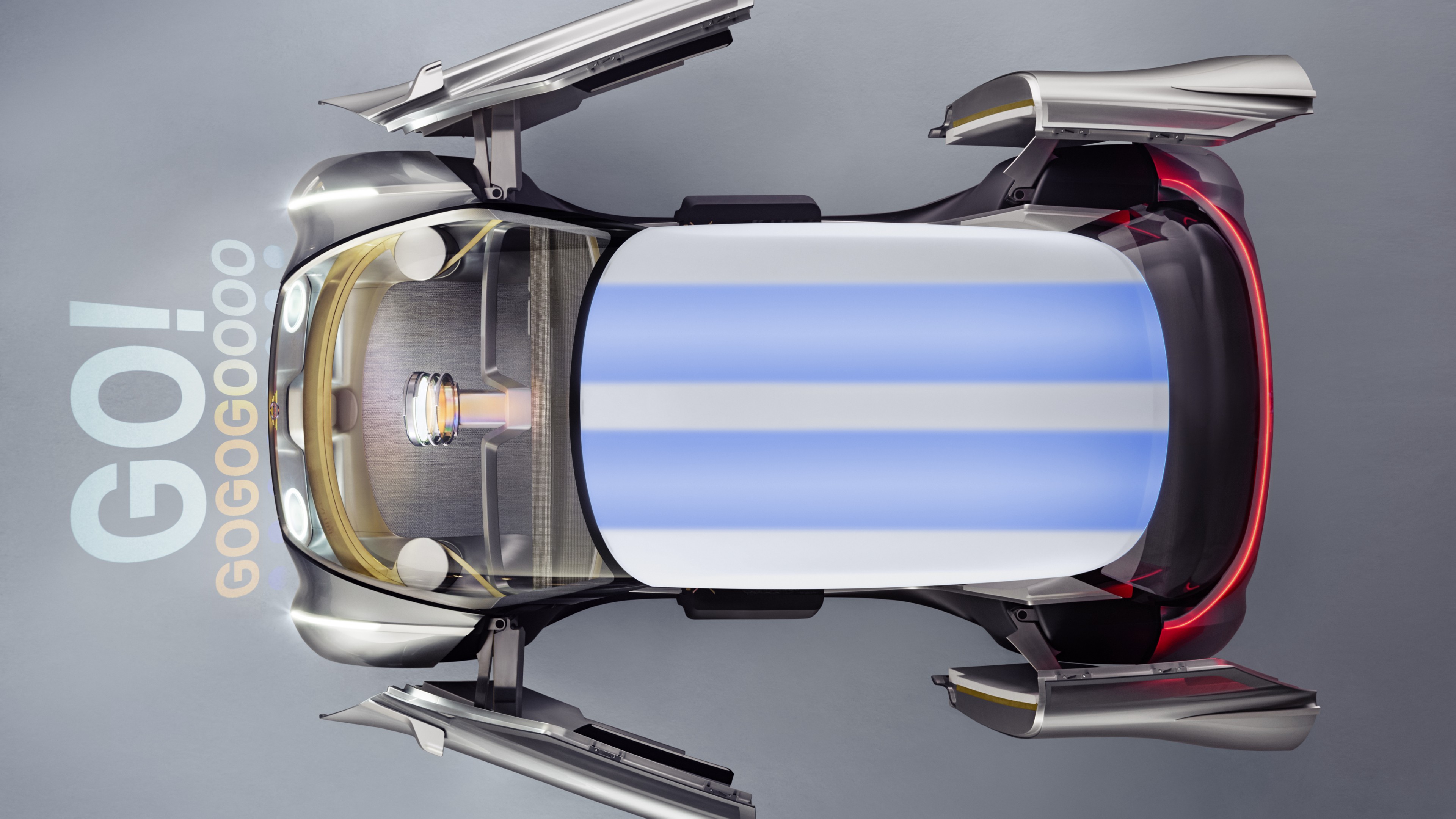 Mini Vision Next 100, future cars, futurism, silver, HD Wallpaper