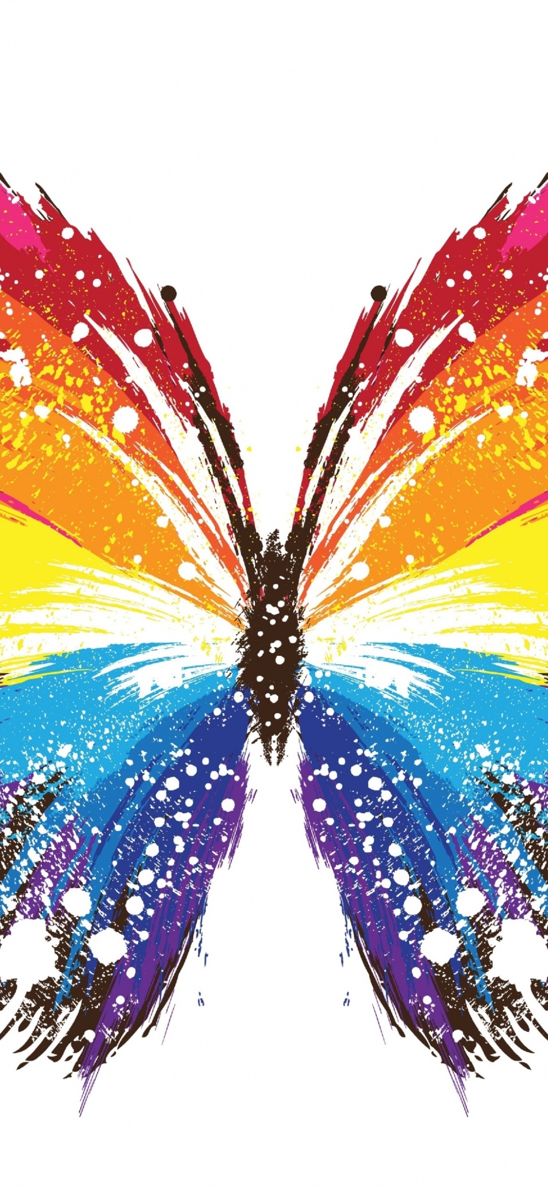 Artistic Butterfly, Colorful, Colors, 1080x2340, Phone HD Wallpaper