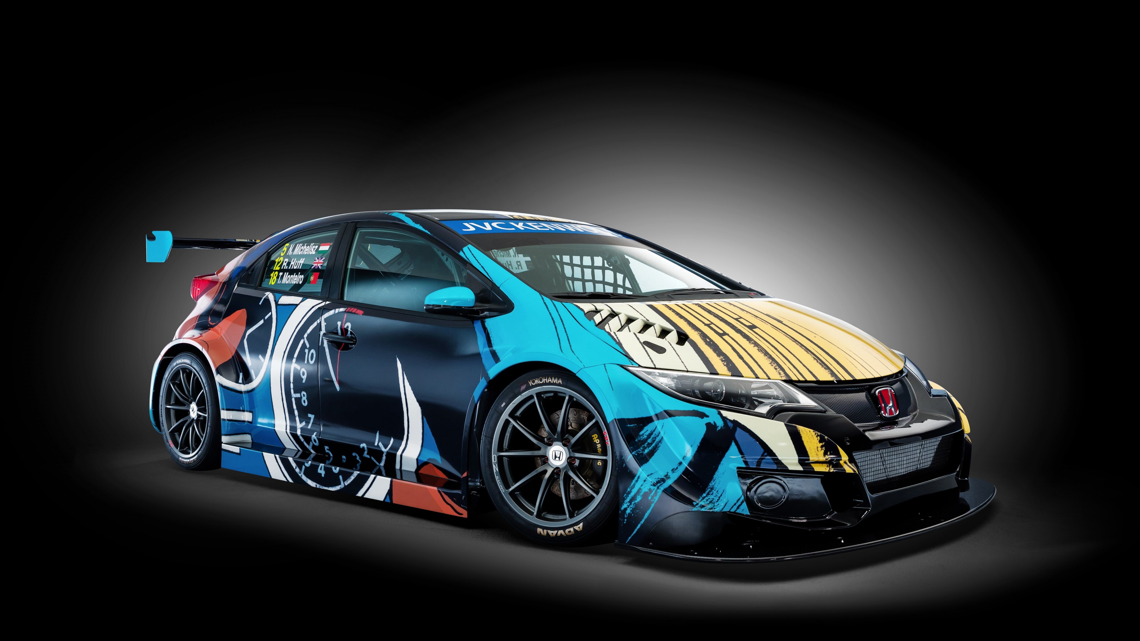 Honda Civic WTCC, Art Car Jean Graton, HD Wallpaper