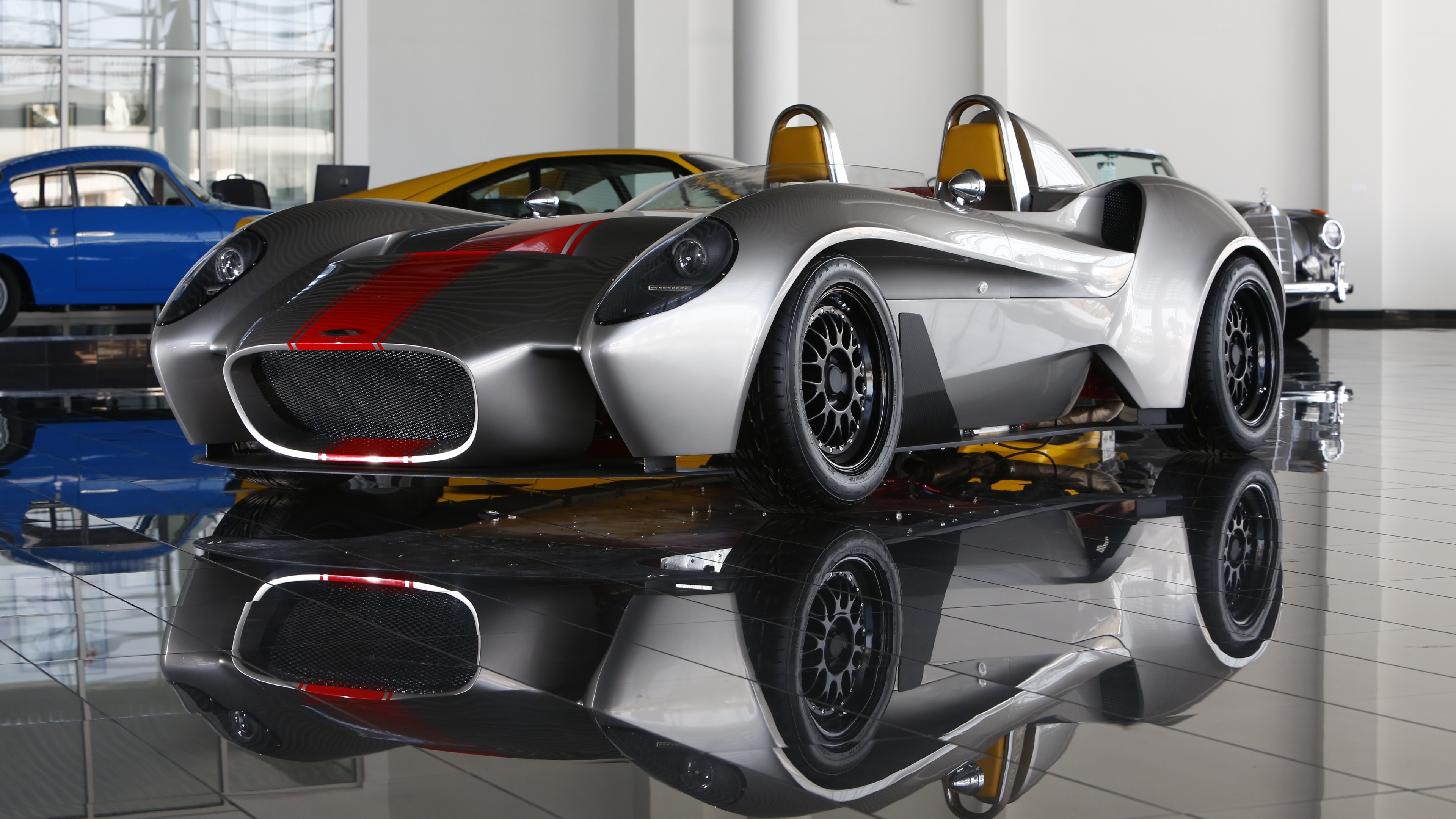 Jannarelly Design 1, supercar, silver, HD Wallpaper