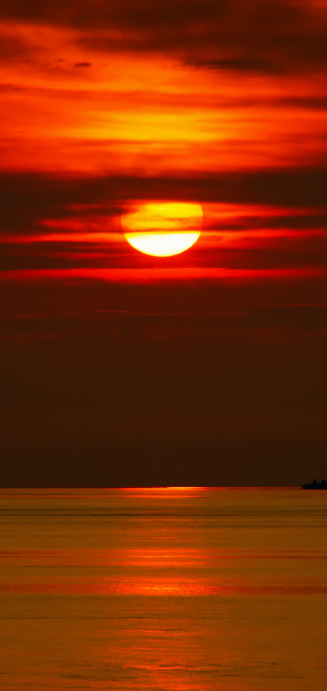 Earth Sunset, Sun, 1080x2280, Phone HD Wallpaper